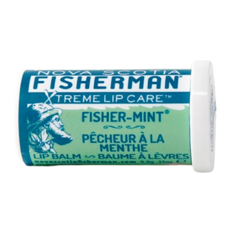 Nova Scotia Fisherman Sea Kelp Lip Balm with Beeswax and Shea, 4 Flavours, 9g-10g - Mint (10g)