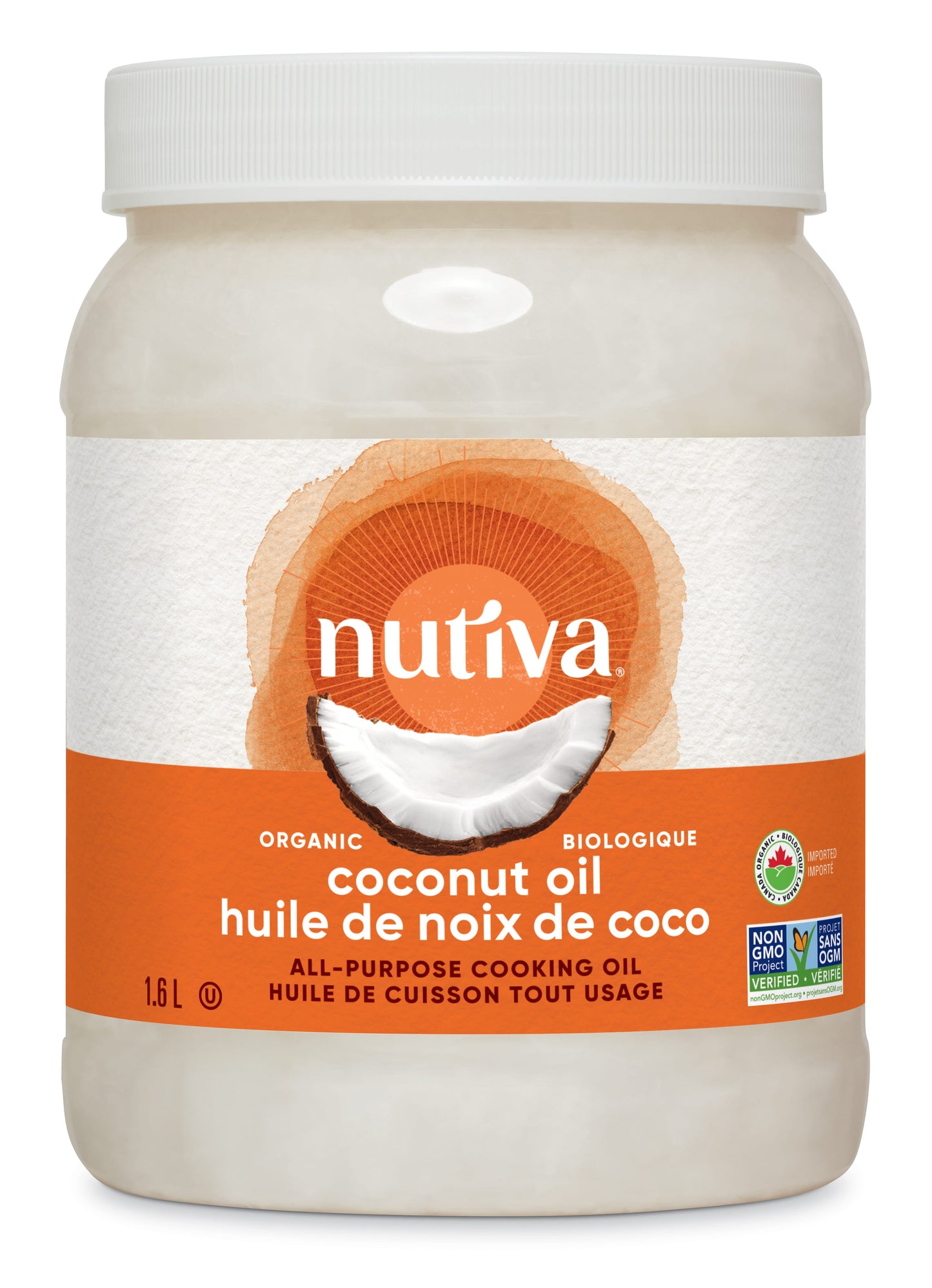 1.6L | Nutiva Organic Refined Coconut Oil 1.6L