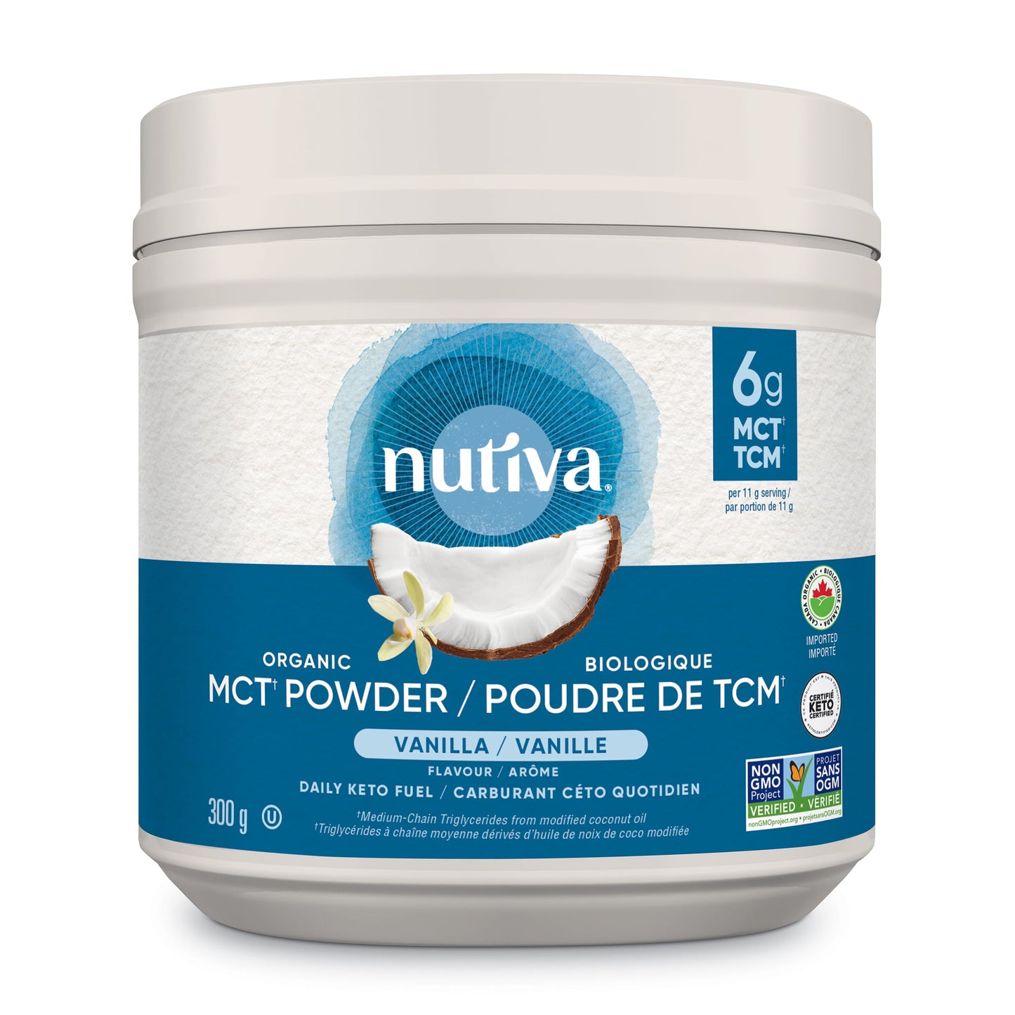 Vanilla | Nutiva Organic MCT Powder Vanilla
