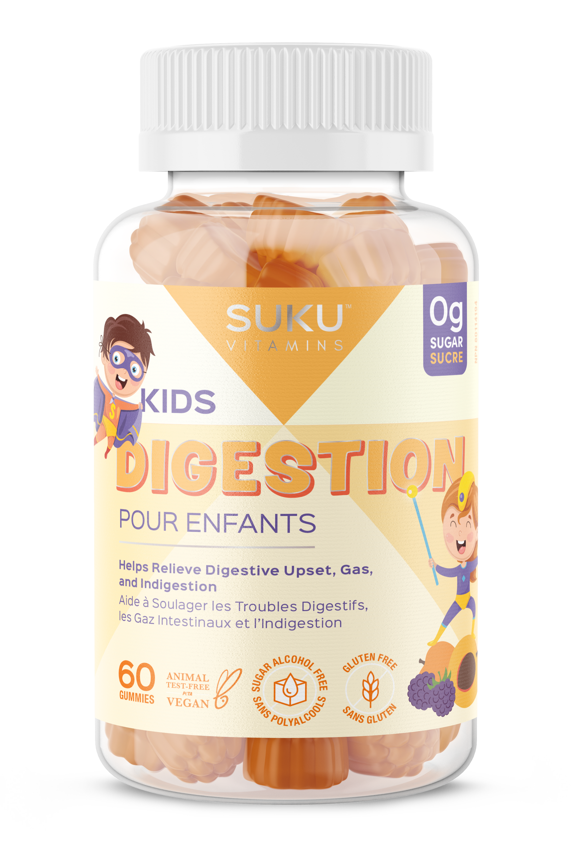 60 Gummies | SUKU Kids Digestion 60 Gummies