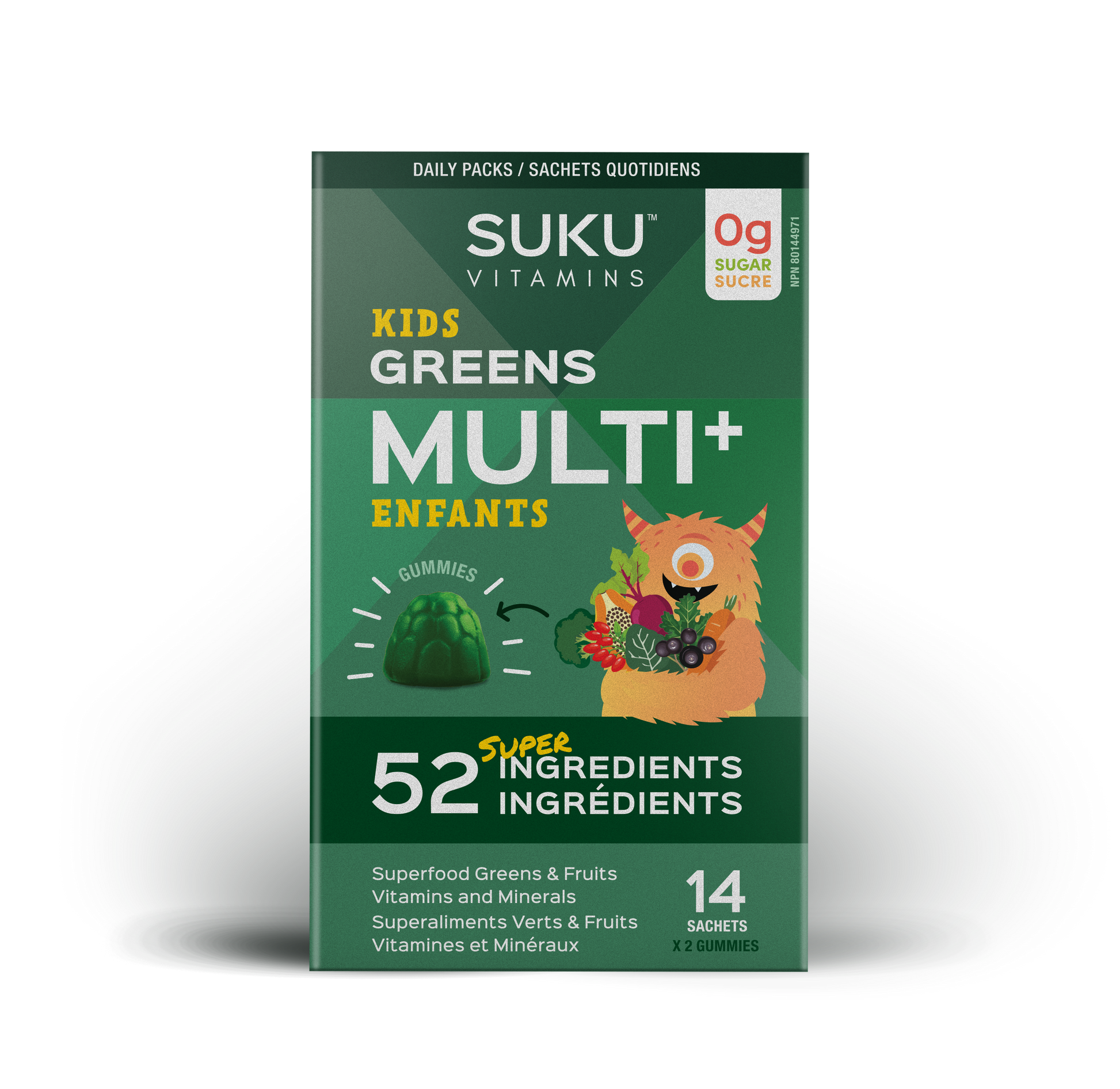 28 Gummies | SUKU Kids Greens Multi+ 28 Gummies