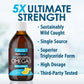 Lemon Flavour, 450ml | AquaOmega High EPA Omega 3 Fish Oil, 5X Extra Strength Liquid Fish Oil