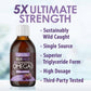 Grape Flavour, 225ml | AquaOmega High DHA Omega 3 Fish Oil, 5X Extra Strength Liquid Fish Oil