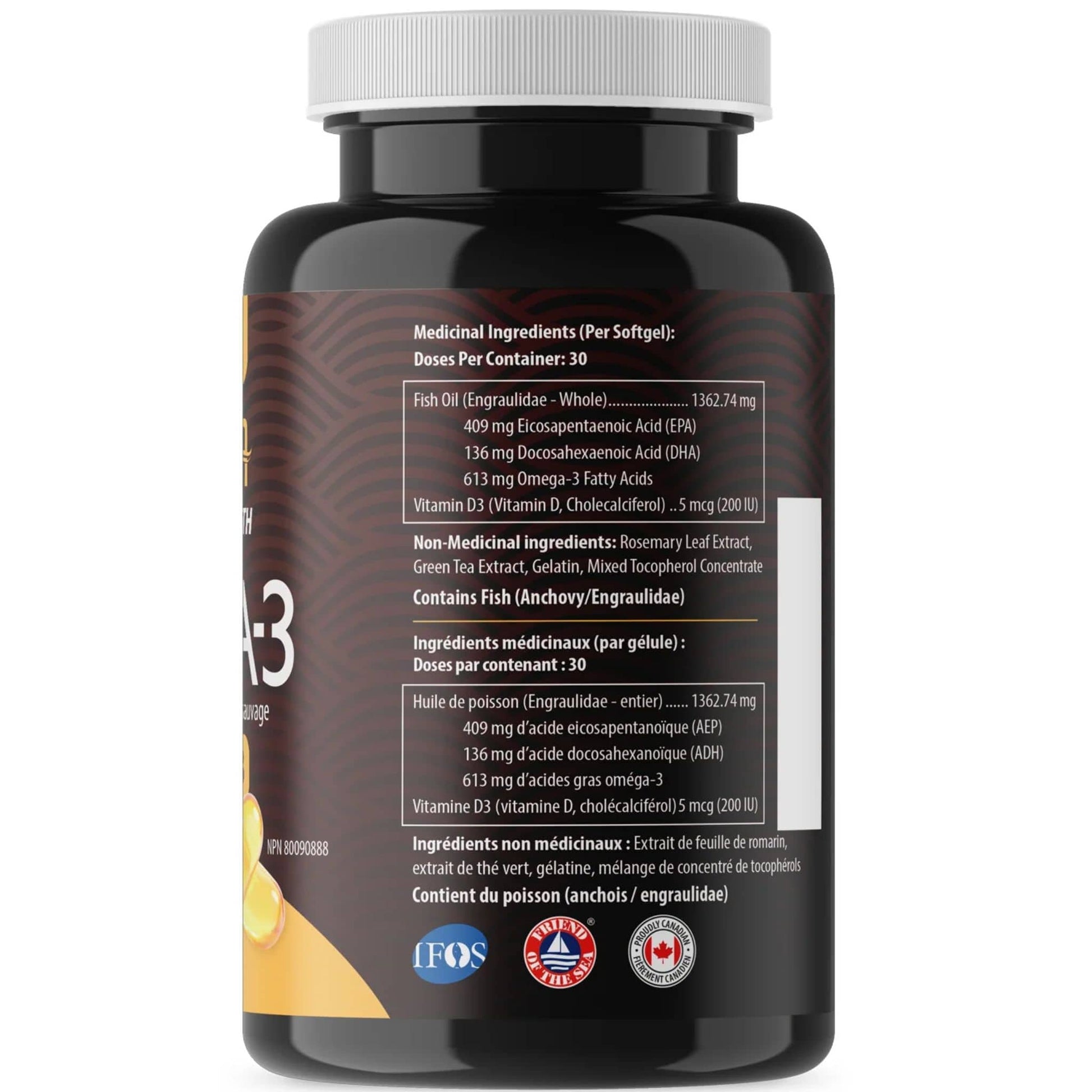 120 Softgels | AquaOmega Daily Maintenance Omega 3 Fish Oil, 3X Extra Strength Fish Oil
