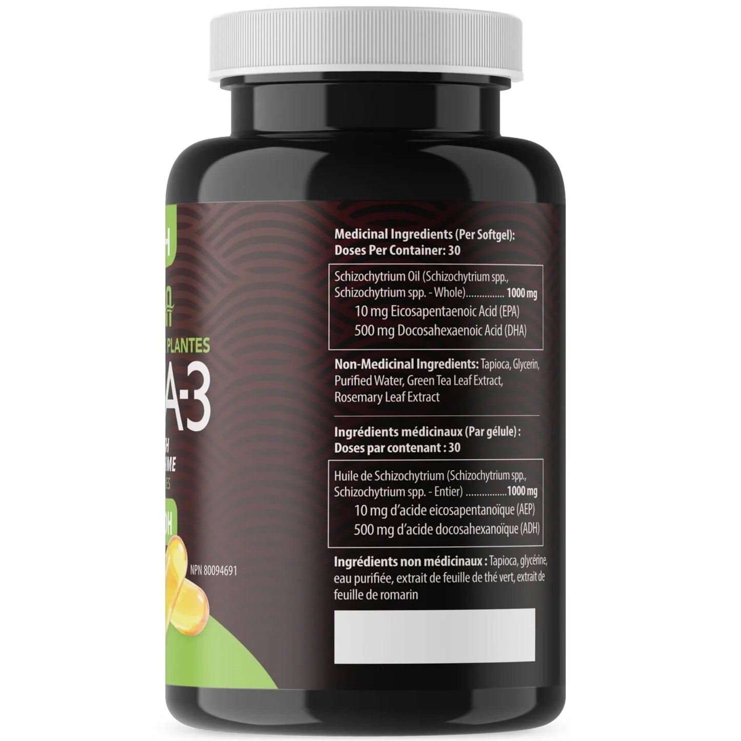 120 Softgels | AquaOmega Vegan Algae Oil Omega 3, High DHA