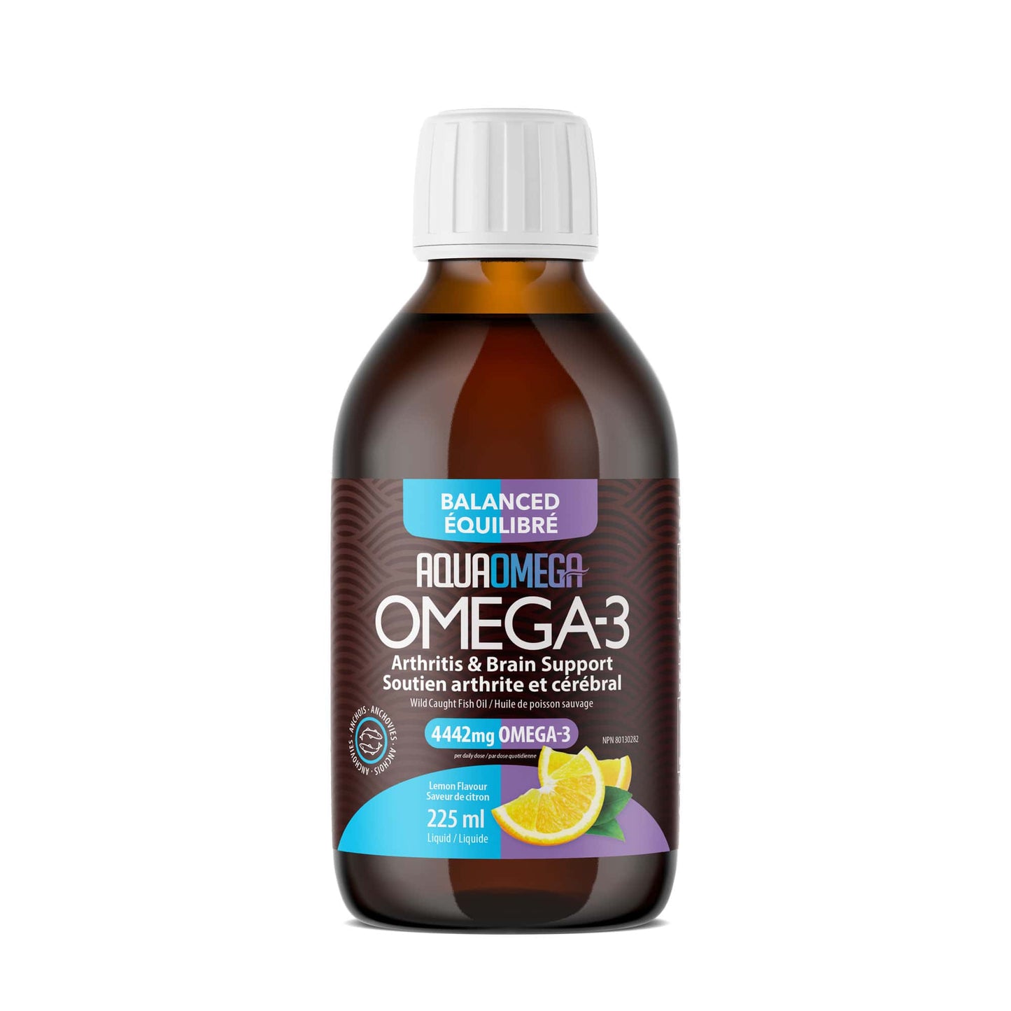 AquaOmega Omega-3 Balanced Liquid Fish Oil 225ml