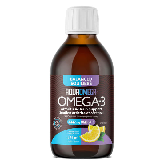 225ml | AquaOmega Omega-3 Balanced Liquid Fish Oil 