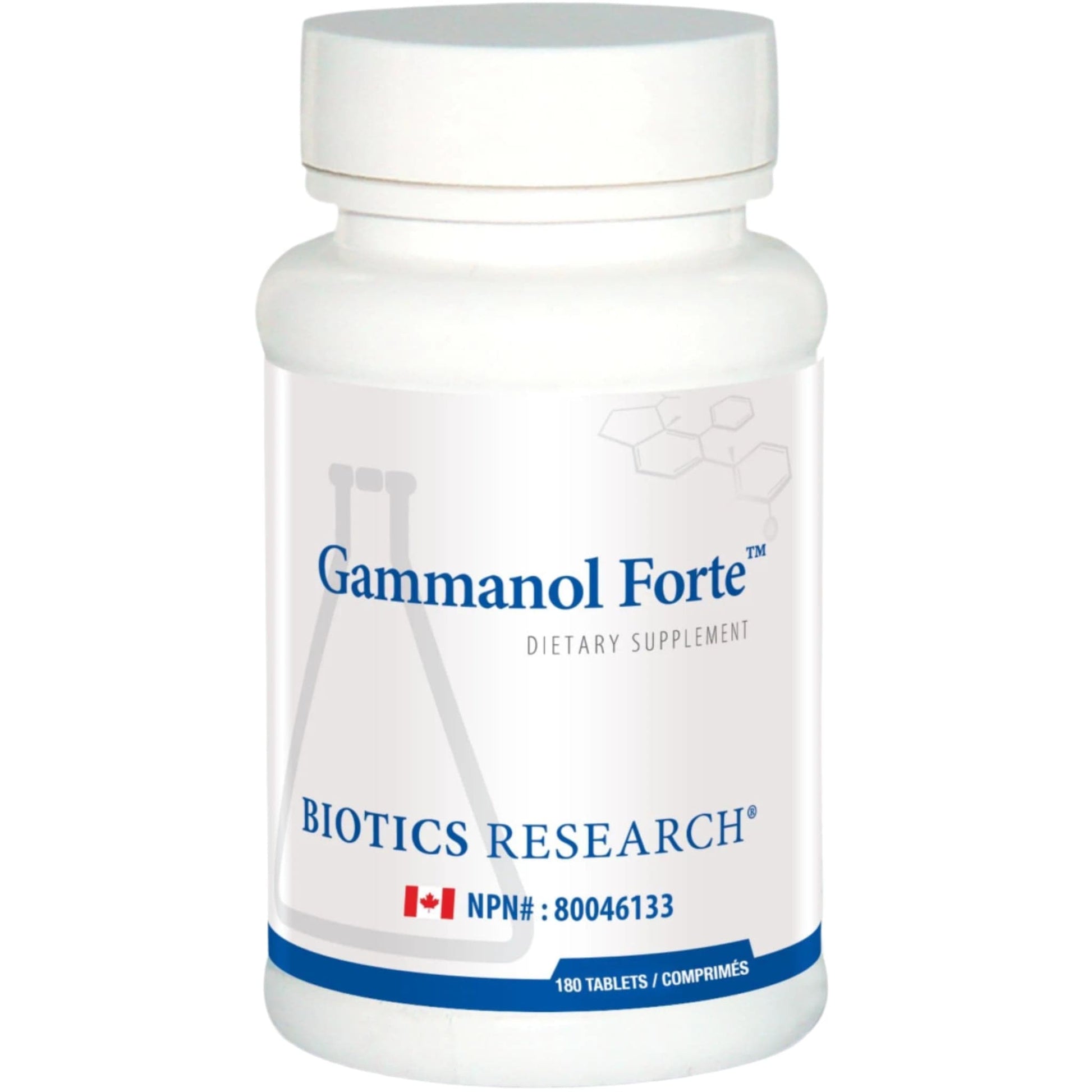 100 Tablets | Biotics Research Gammanol Forte