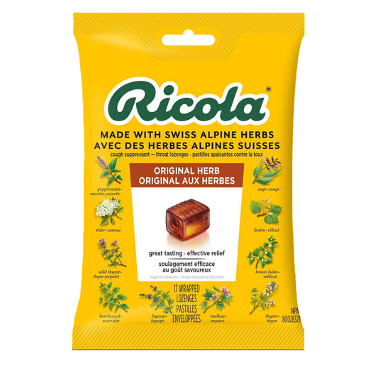 Ricola Original Herb Lozenges, Case of 8 x 17 Lozenges