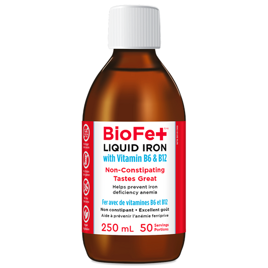 KidStar BioFe+ Liquid Iron with Vitamin B6 & B12, 15mg Iron per 5ml, 250ml