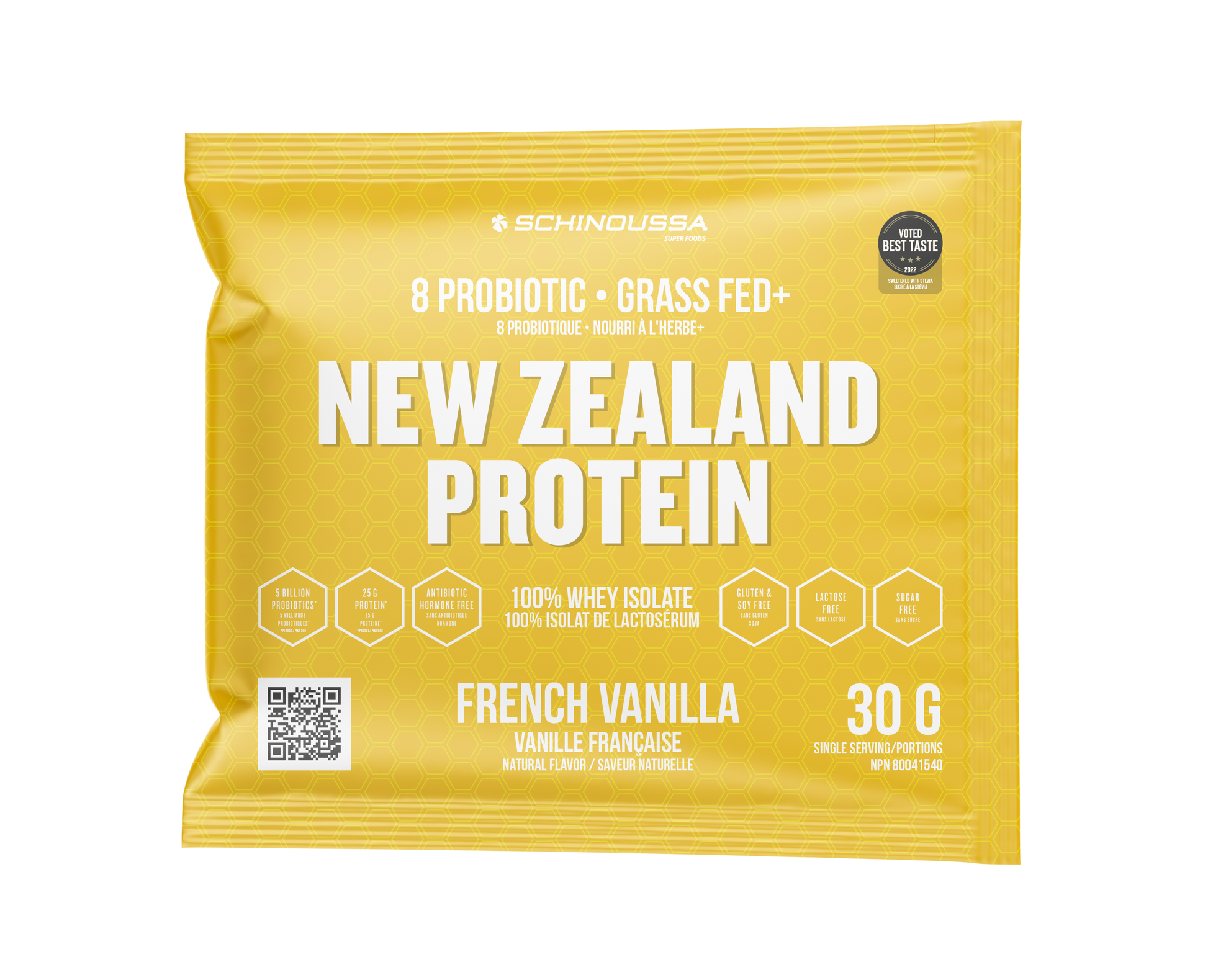 Vanilla | Schinoussa New Zealand Probiotic Whey Isolate Protein 2.3kg Vanilla