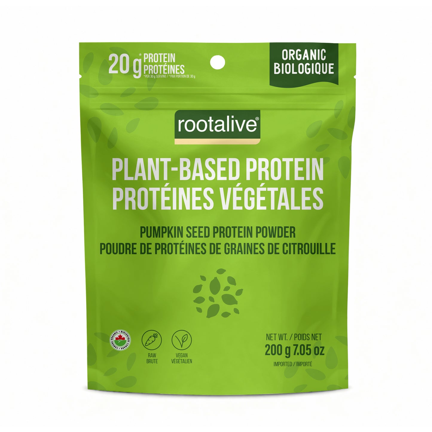 200g | Rootalive Organic Pumpkin Seed Protein Powder 200g