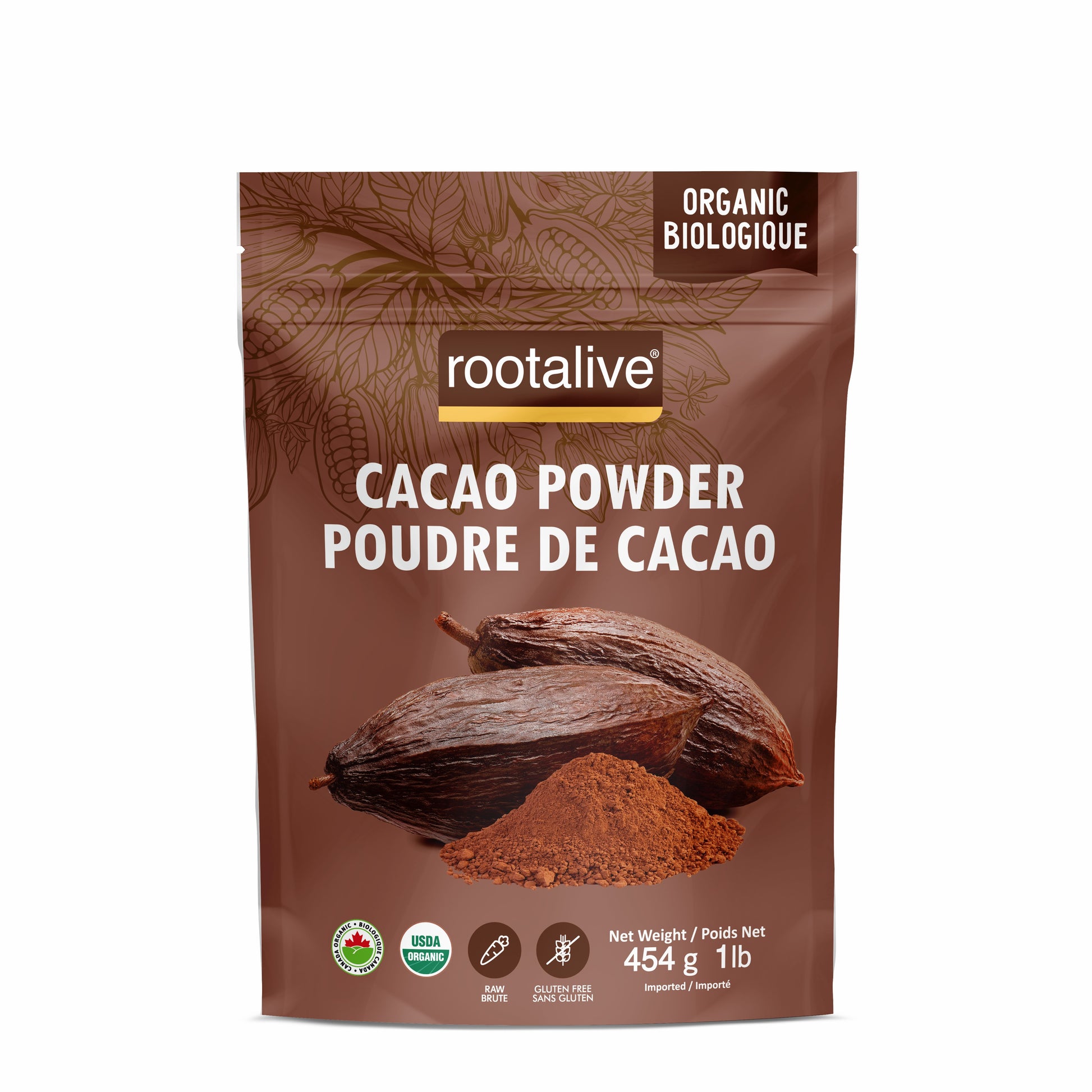 454g | Rootalive Organic Cacao Powder from the Dominican Republic 454g