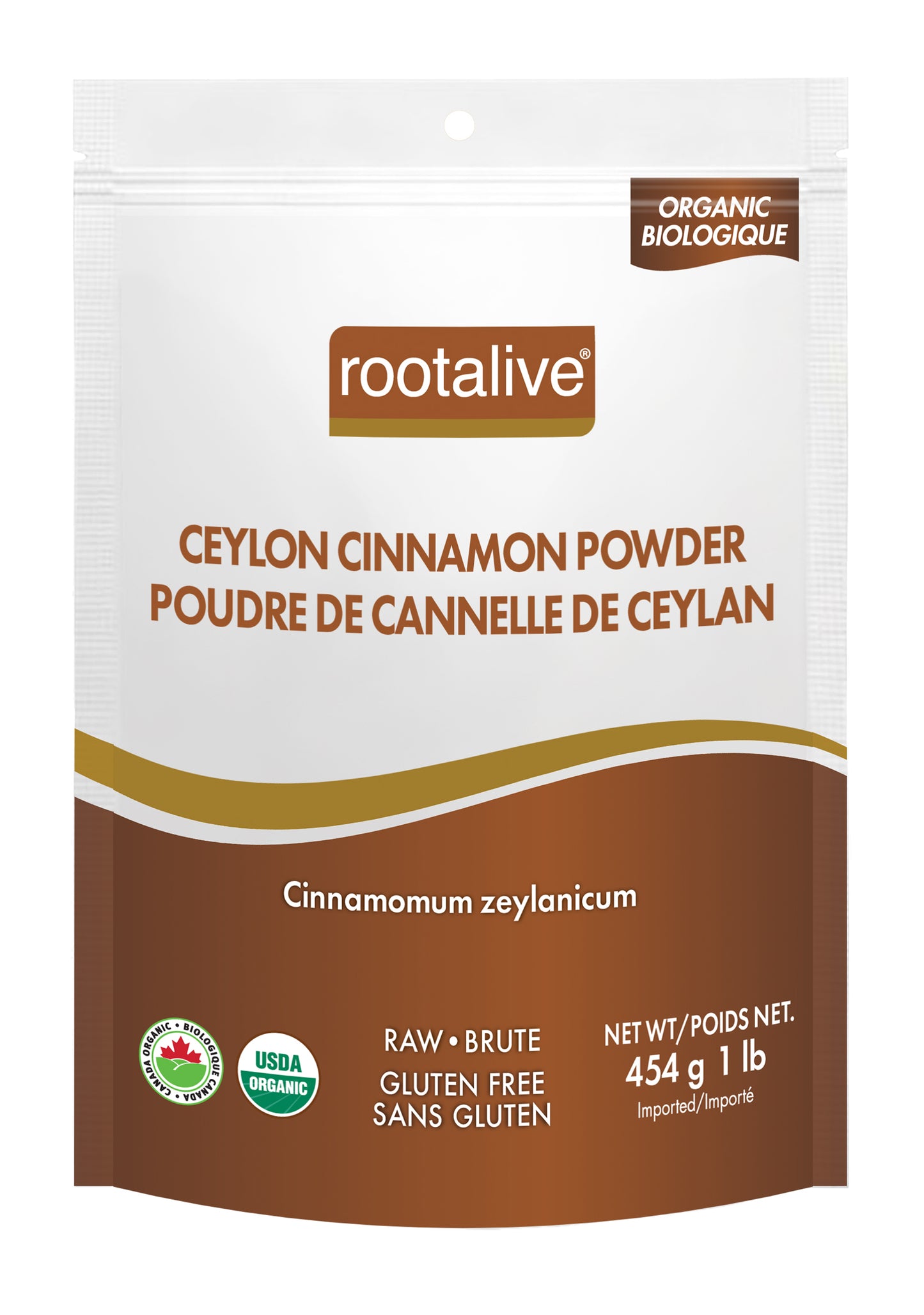 454g | Rootalive Organic Ceylon Cinnamon Powder 454g
