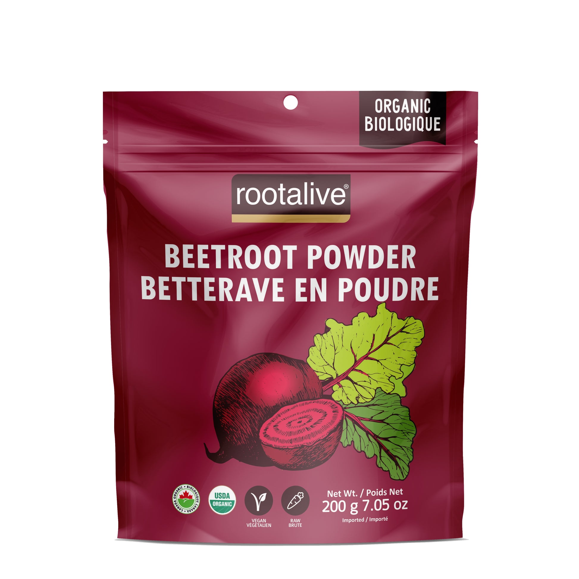 200g | Rootalive Organic Beetroot Powder 200g