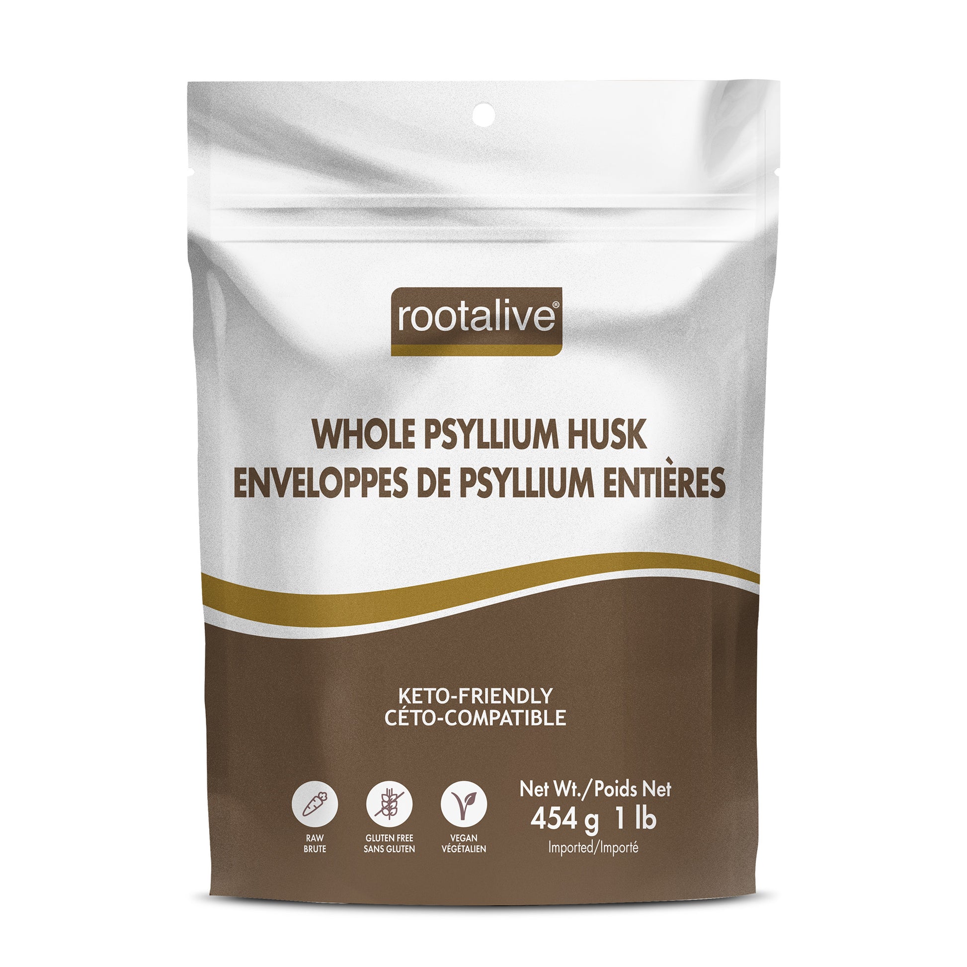 454g | Rootalive Whole Psyllium Husk 454g