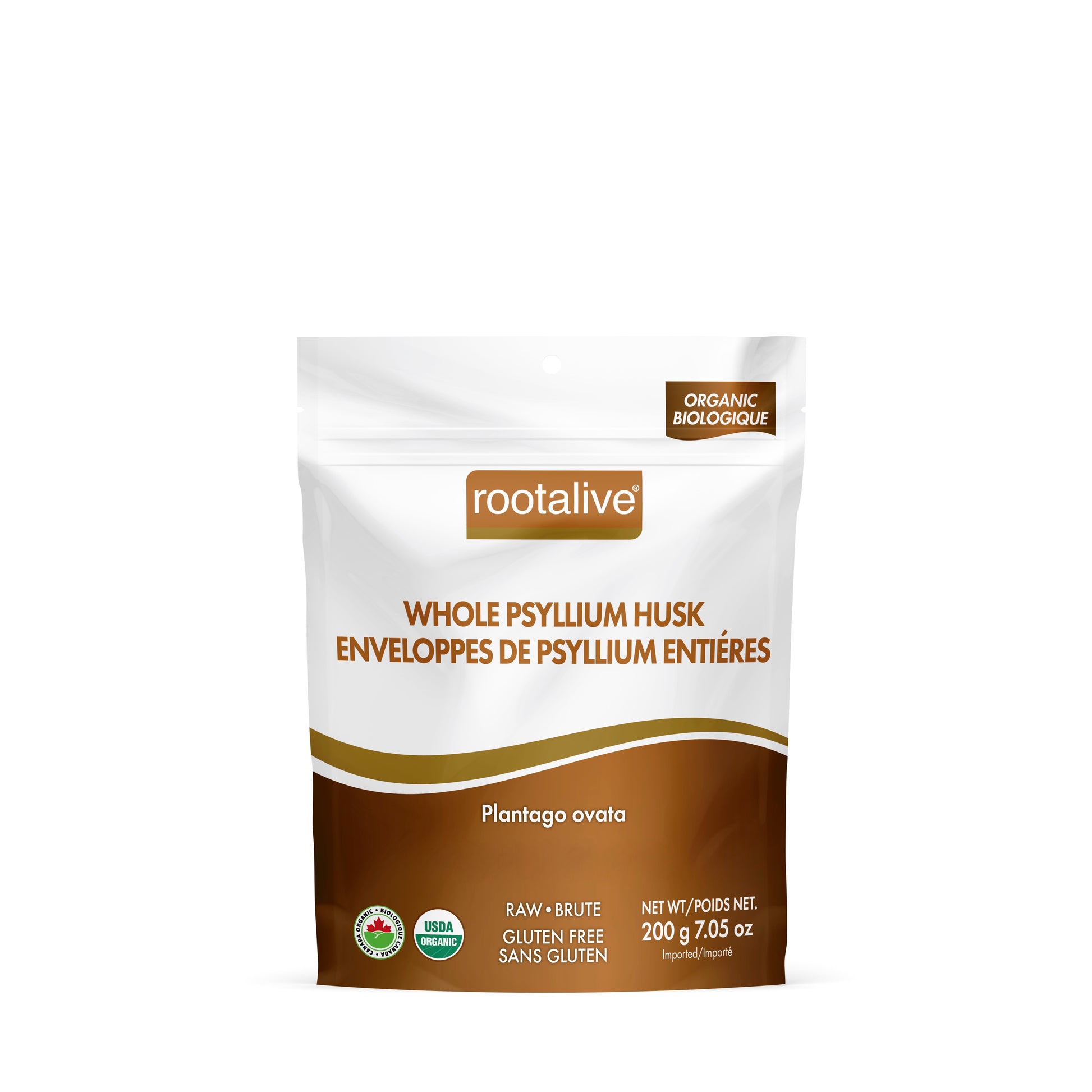 200g | Rootalive Organic Whole Psyllium Husk 200g