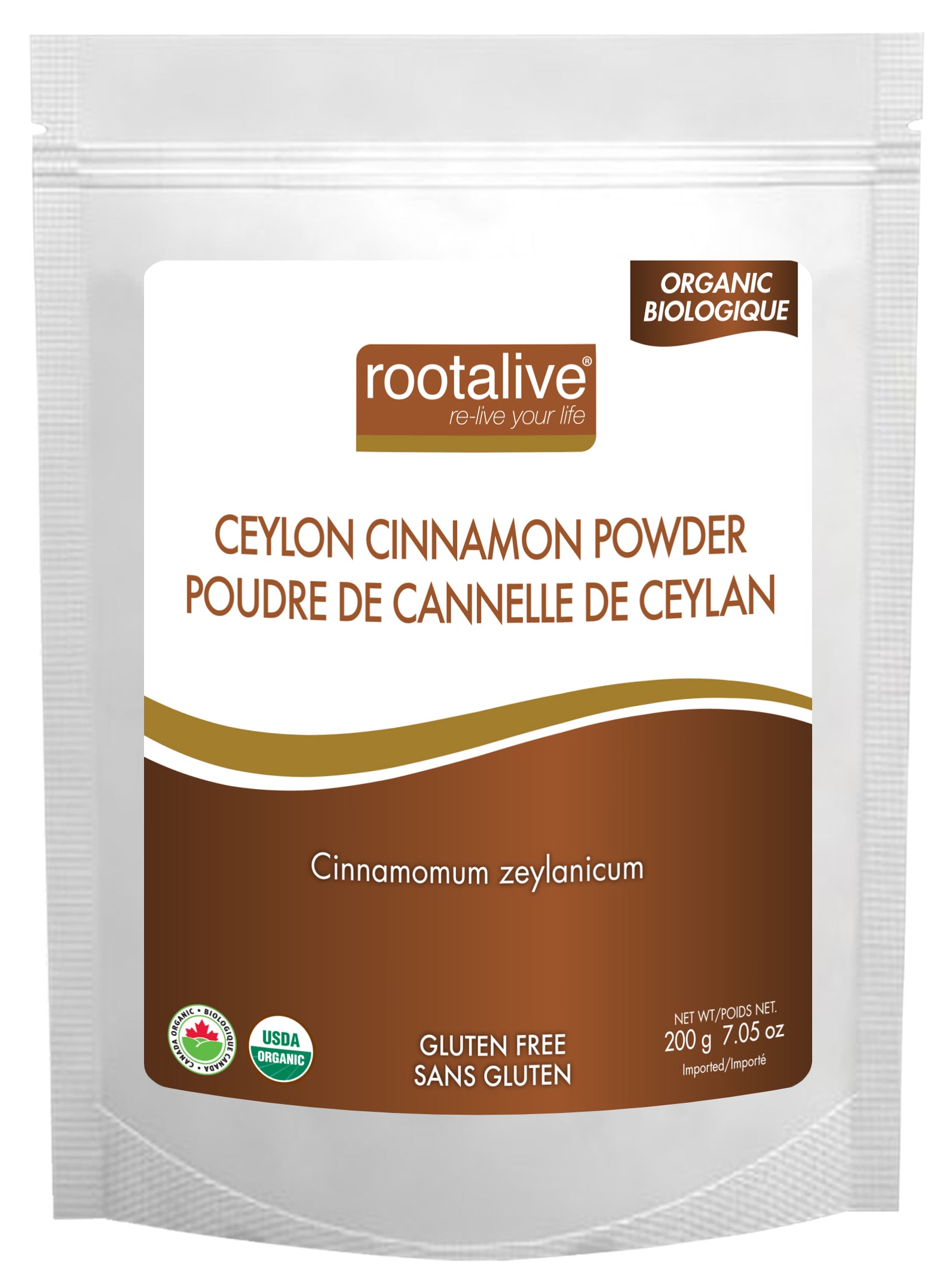 200g | Rootalive Organic Ceylon Cinnamon Powder 200g