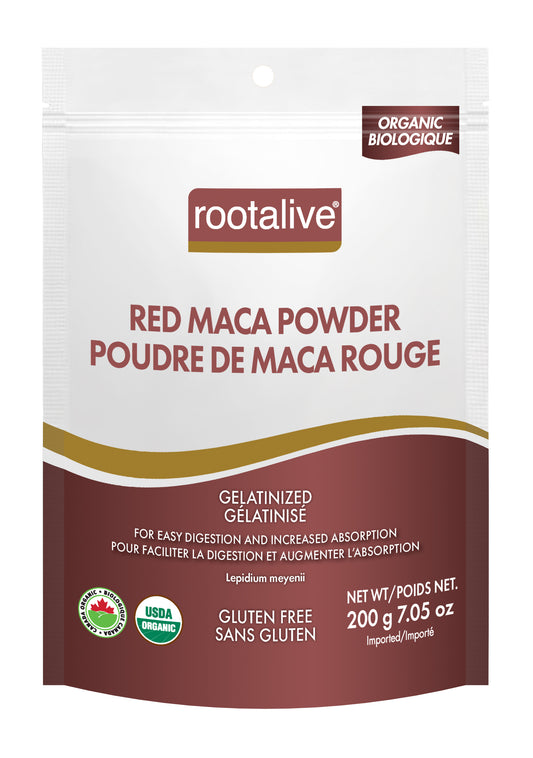 200g | Rootalive Organic Gelatinized Red Maca Powder 200g