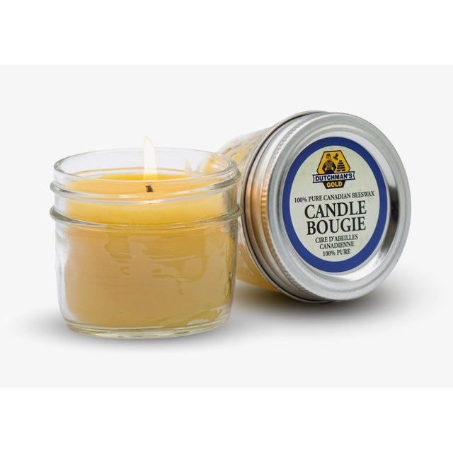 Dutchman's Gold Mason Jar Beeswax Candle, 8oz, Single