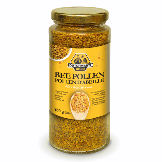 250g | Dutchman's Gold Bee Pollen Granules in Glass Jar
