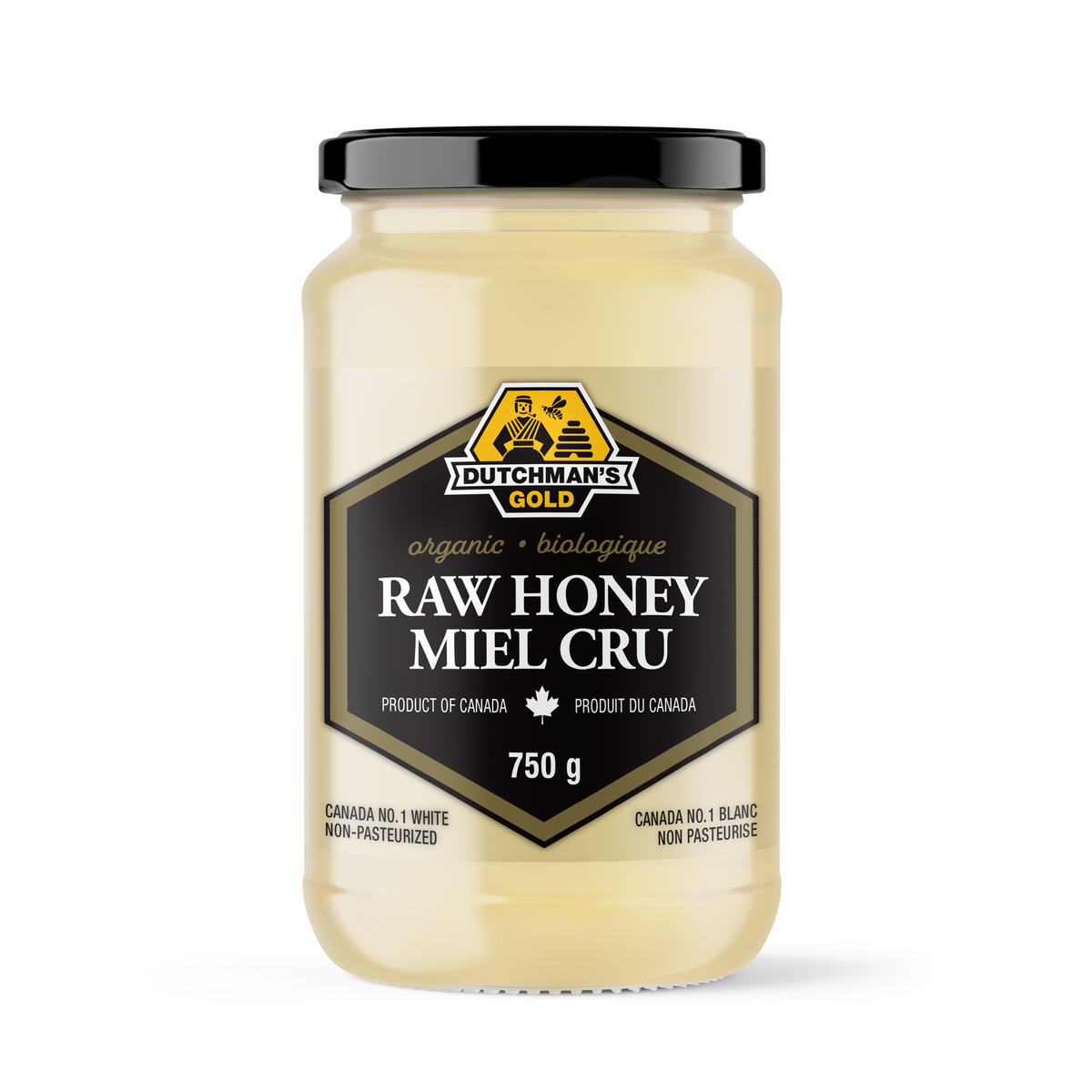 Dutchman's Gold Organic Honey, Raw, 750g