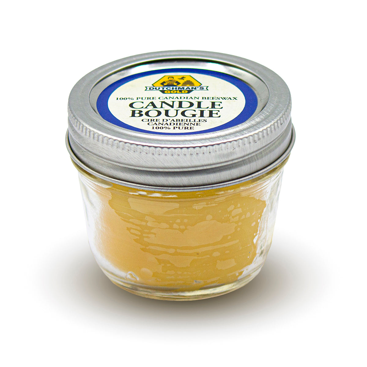 Dutchman's Gold Mason Jar Beeswax Candle, 4oz, Case of 6