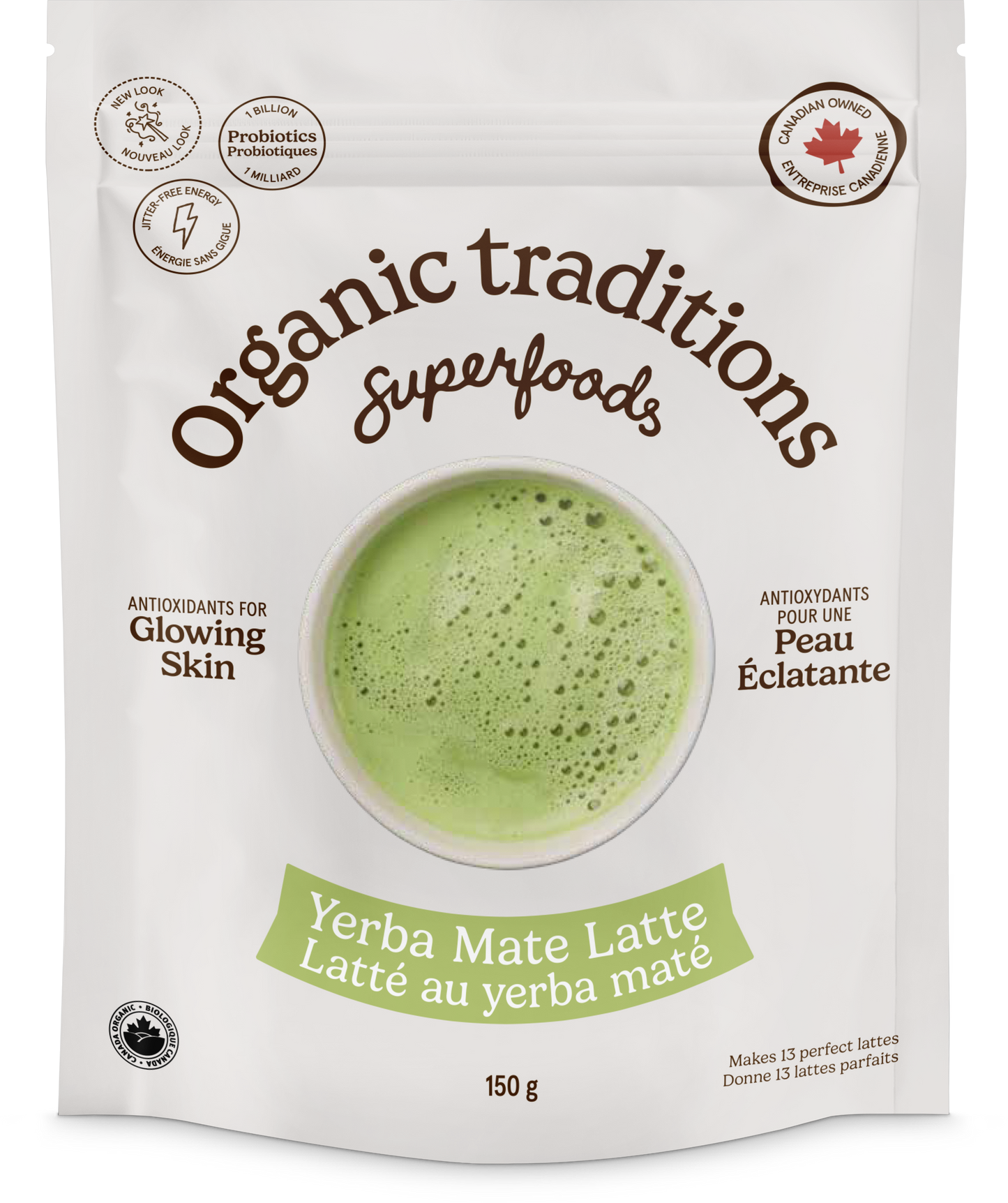 150g | Organic Traditions Yerba Mate Mint Latte 150g