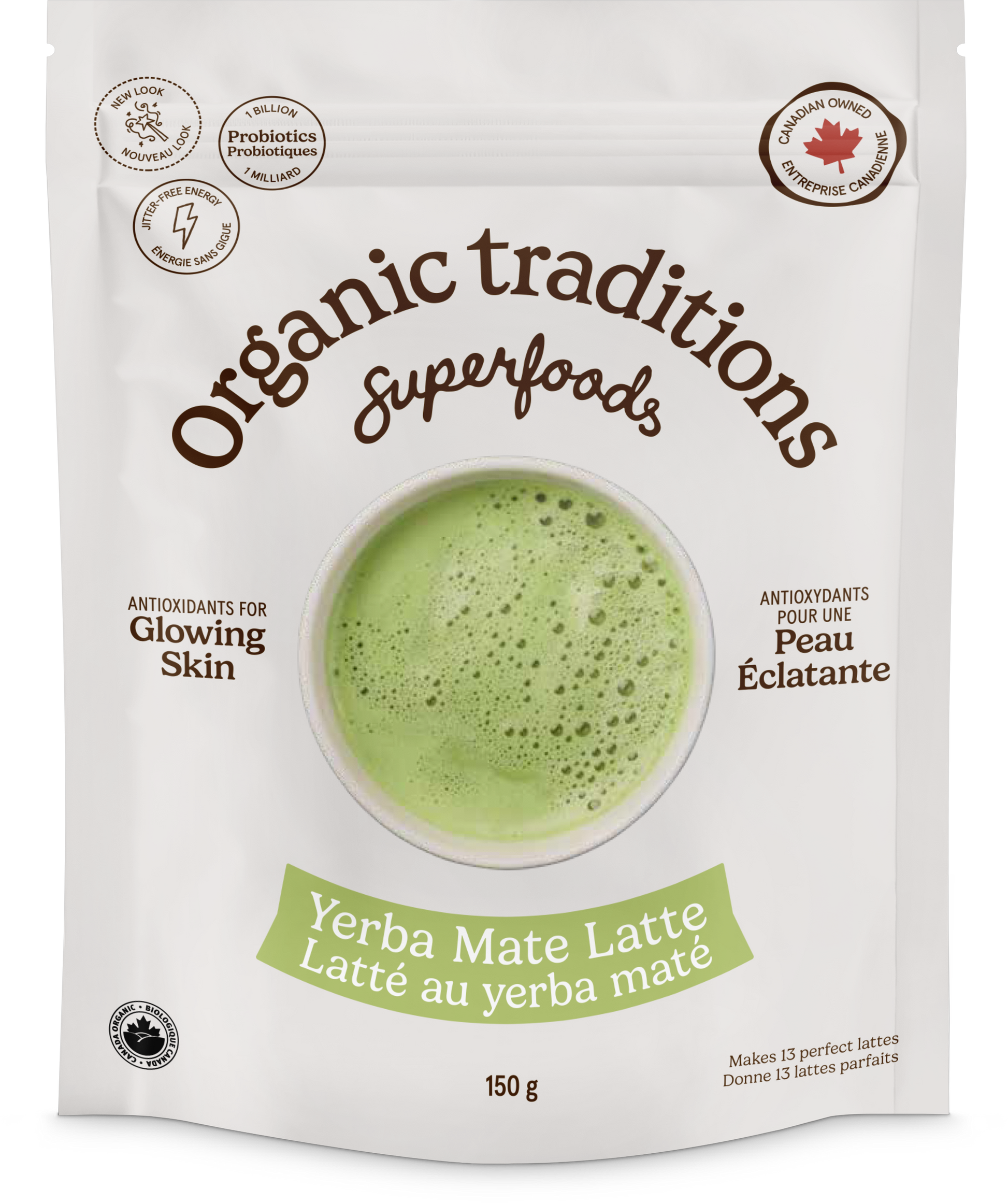 150g | Organic Traditions Yerba Mate Mint Latte 150g