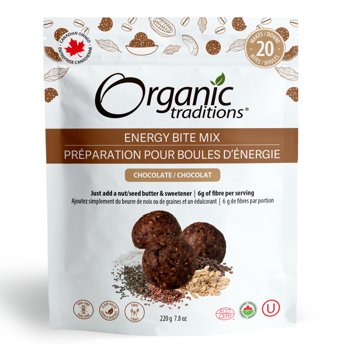 Chocolate | Organic Traditions Energy Bites Chocolate