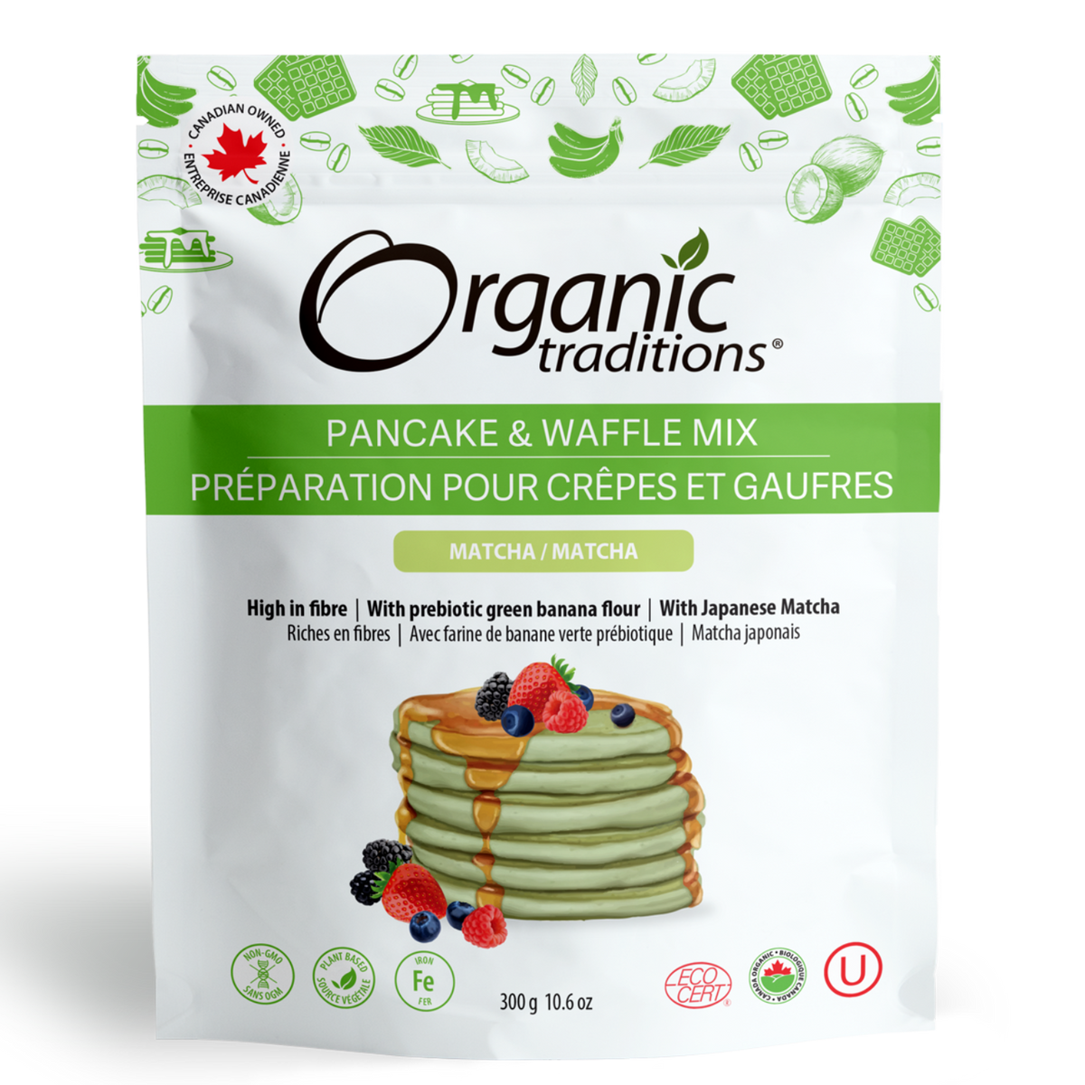 Matcha | Organic Traditions Pancake and Waffle Mix Matcha