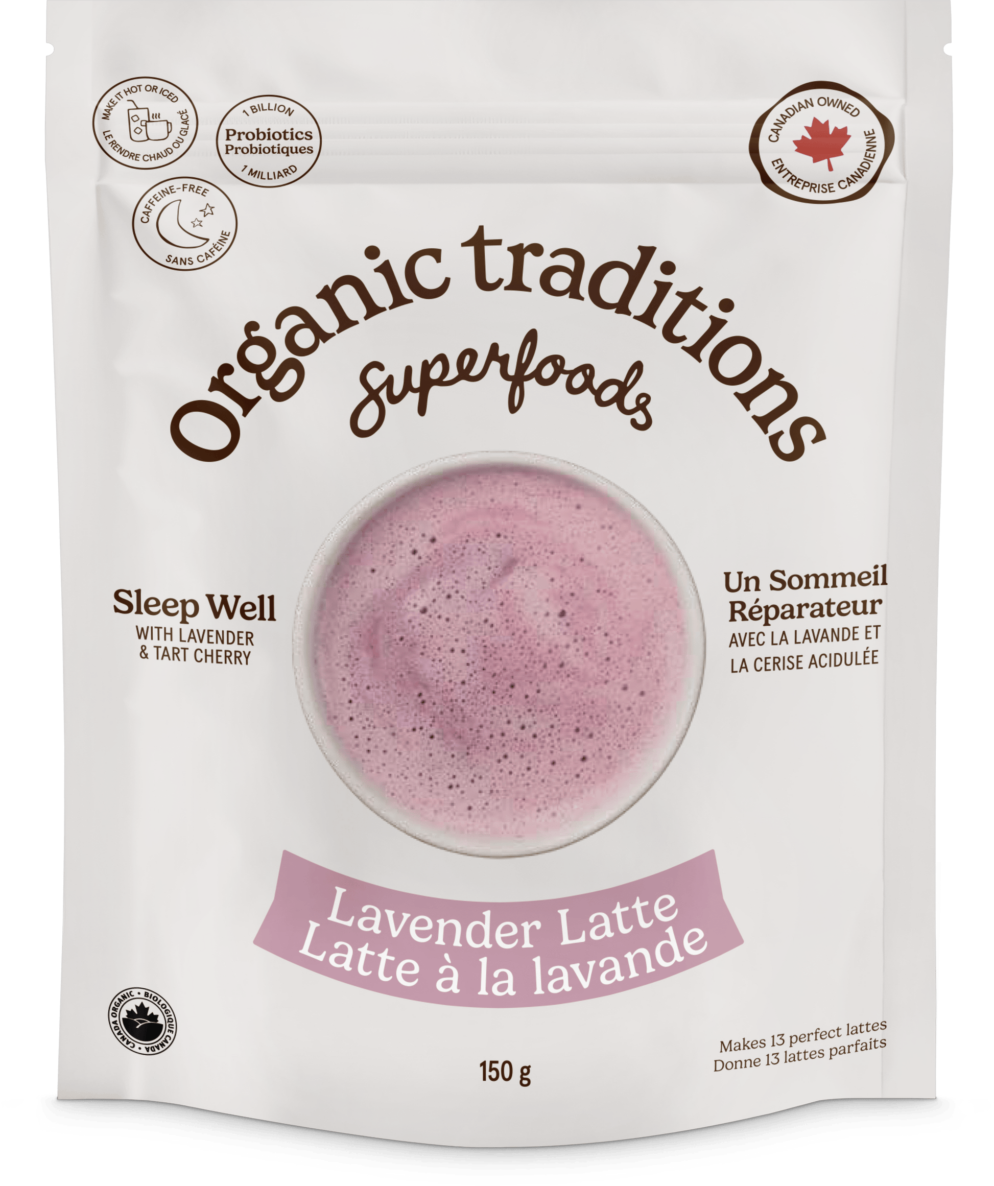 150g | Organic Traditions Lavender Latte 150g