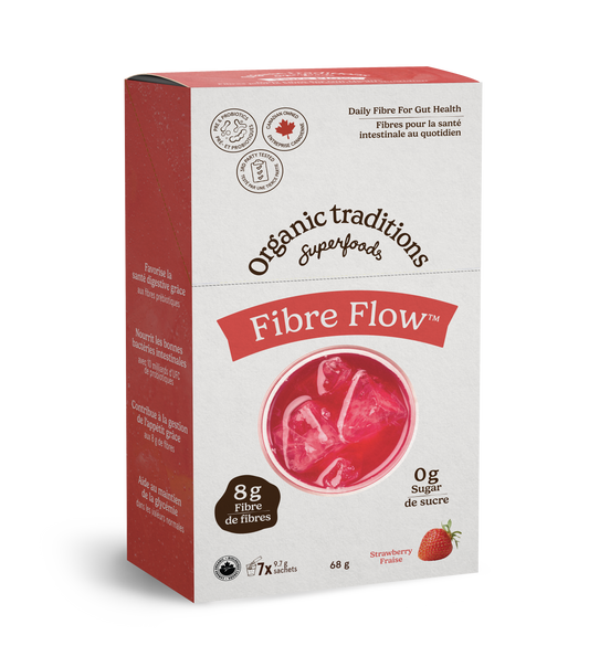 Strawberry 7 Sachets | Organic Traditions Fibre Flow Strawberry