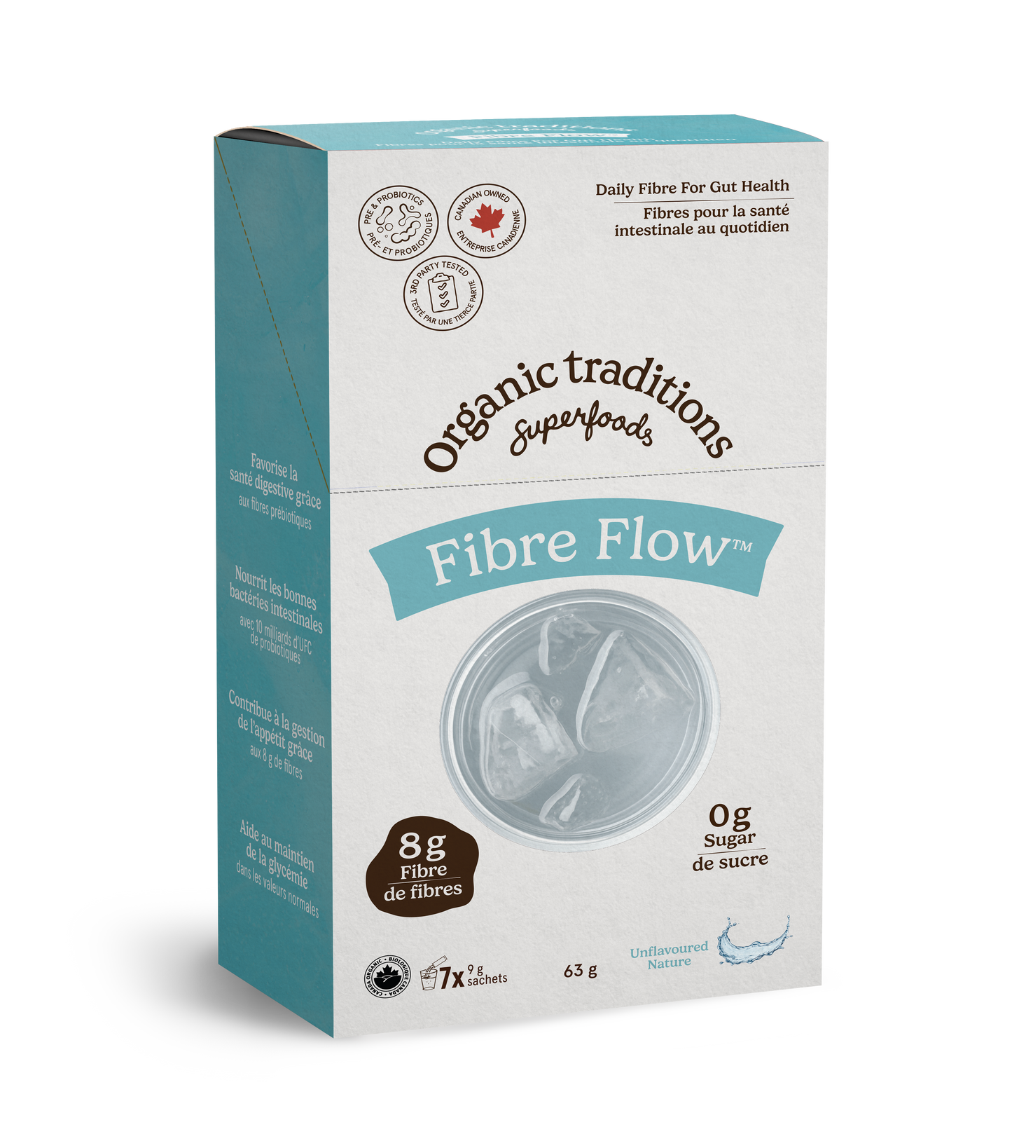 Unflavoured 7 Sachets | Organic Traditions Fibre Flow Unflavoured
