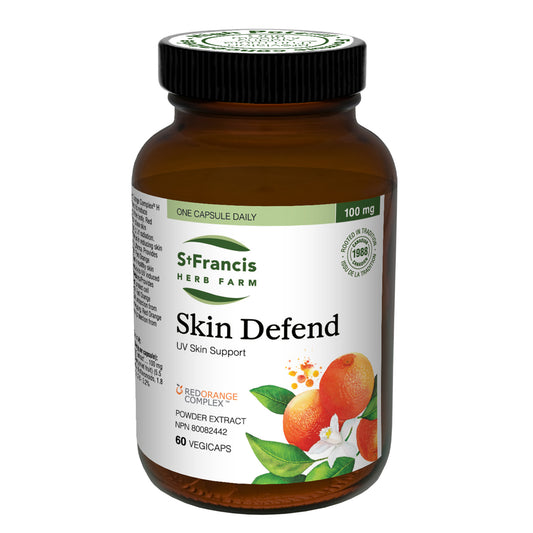 60 Vegetable Capsules | St. Francis Skin Defend UV Skin Support 60 Vegetable Capsules