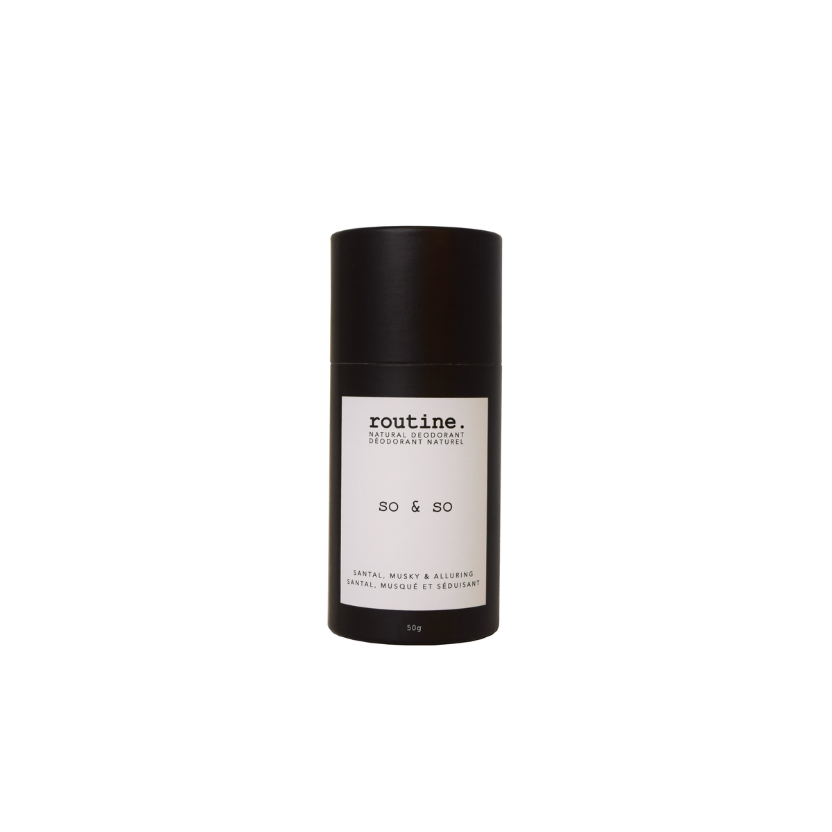 Routine Natural Deodorant Stick, Soft-Glide Cream Stick in 19 Signature Scents, Classic or Baking Soda Free, 50g - So & So