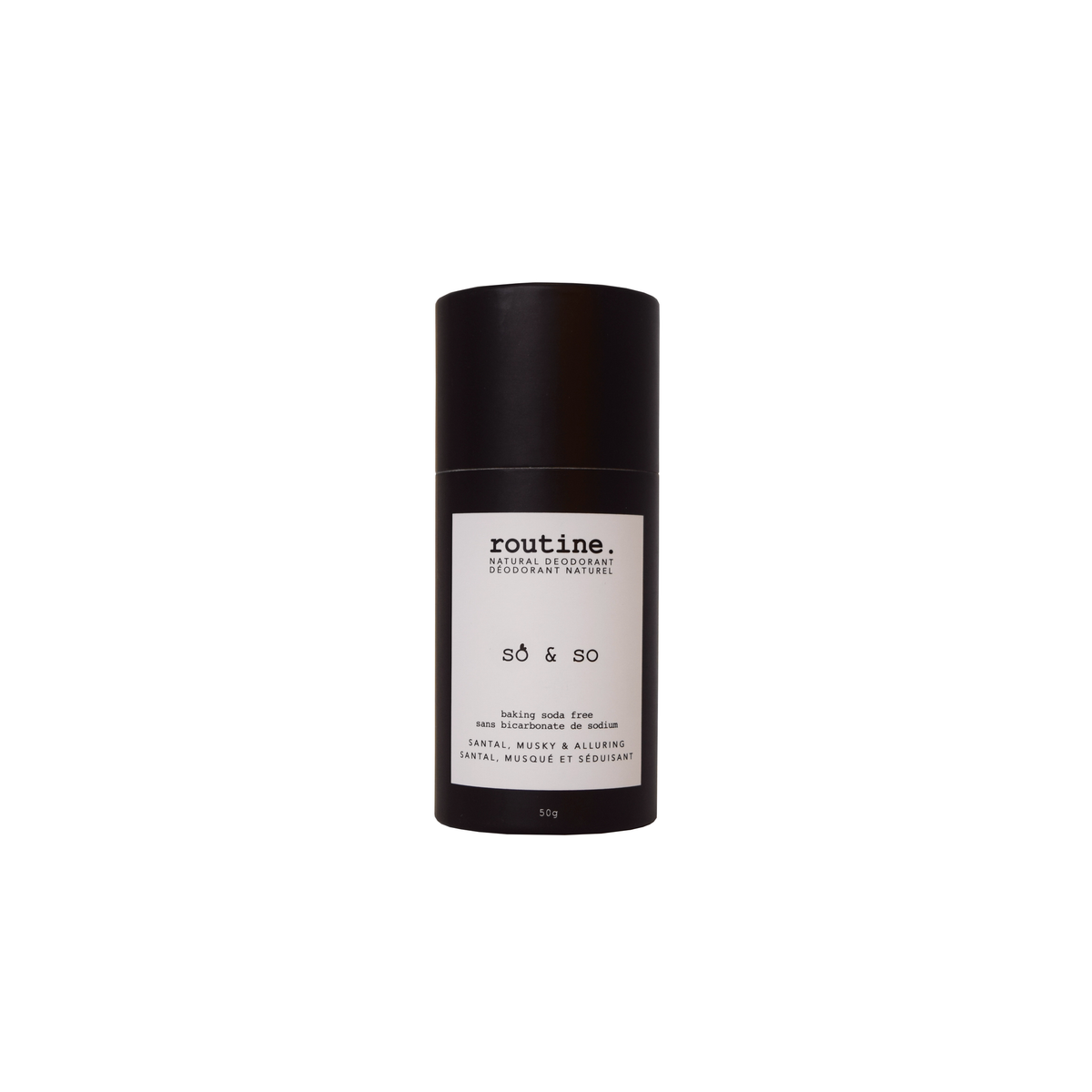 Routine Natural Deodorant Stick, Soft-Glide Cream Stick in 19 Signature Scents, Classic or Baking Soda Free, 50g - So & So – Baking Soda Free