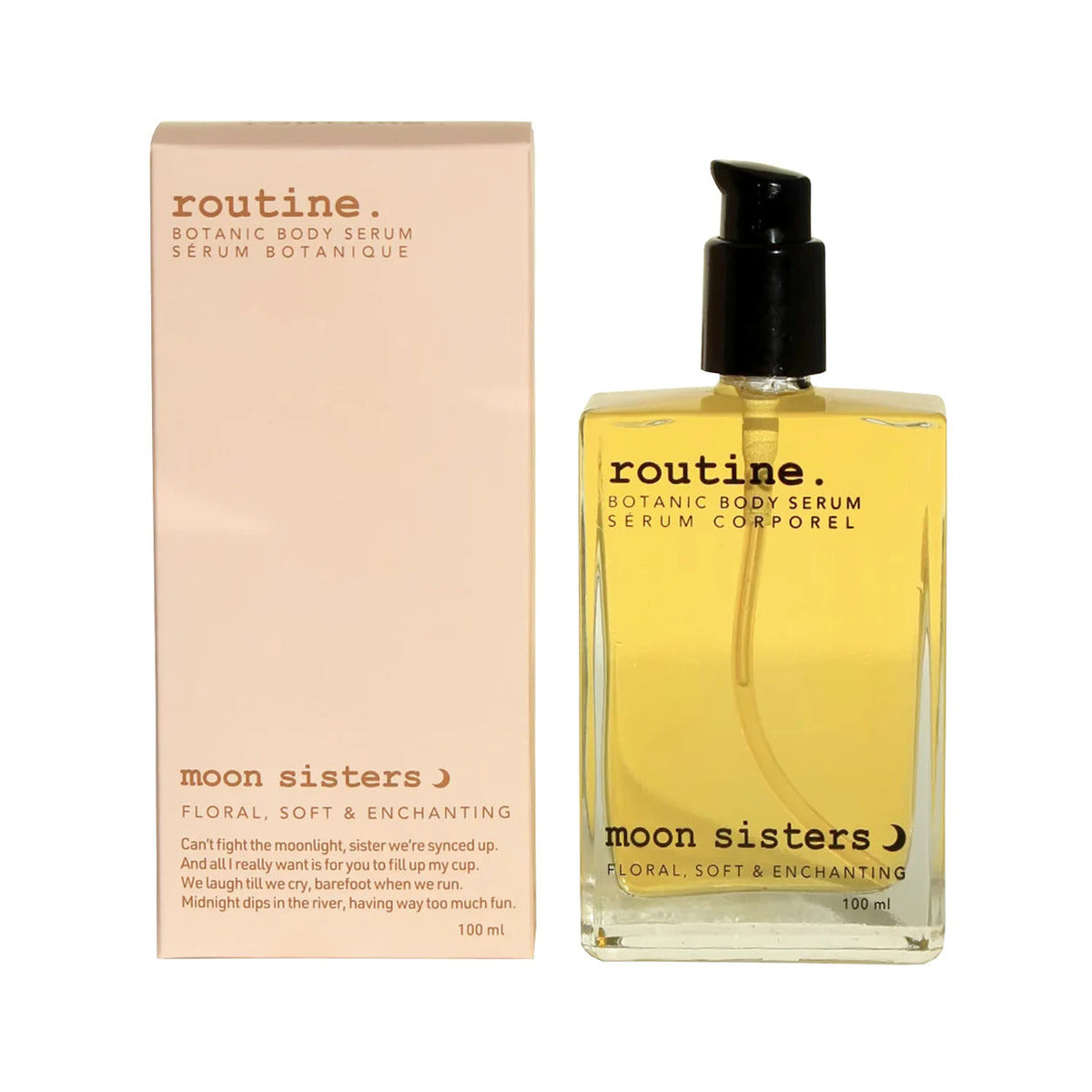 Routine Botanic Body Oil with Jojoba, Argan and Rosehip, Multi-Use Scented Body Oil, 5 Signature Scents, 100ml - Moon Sisters