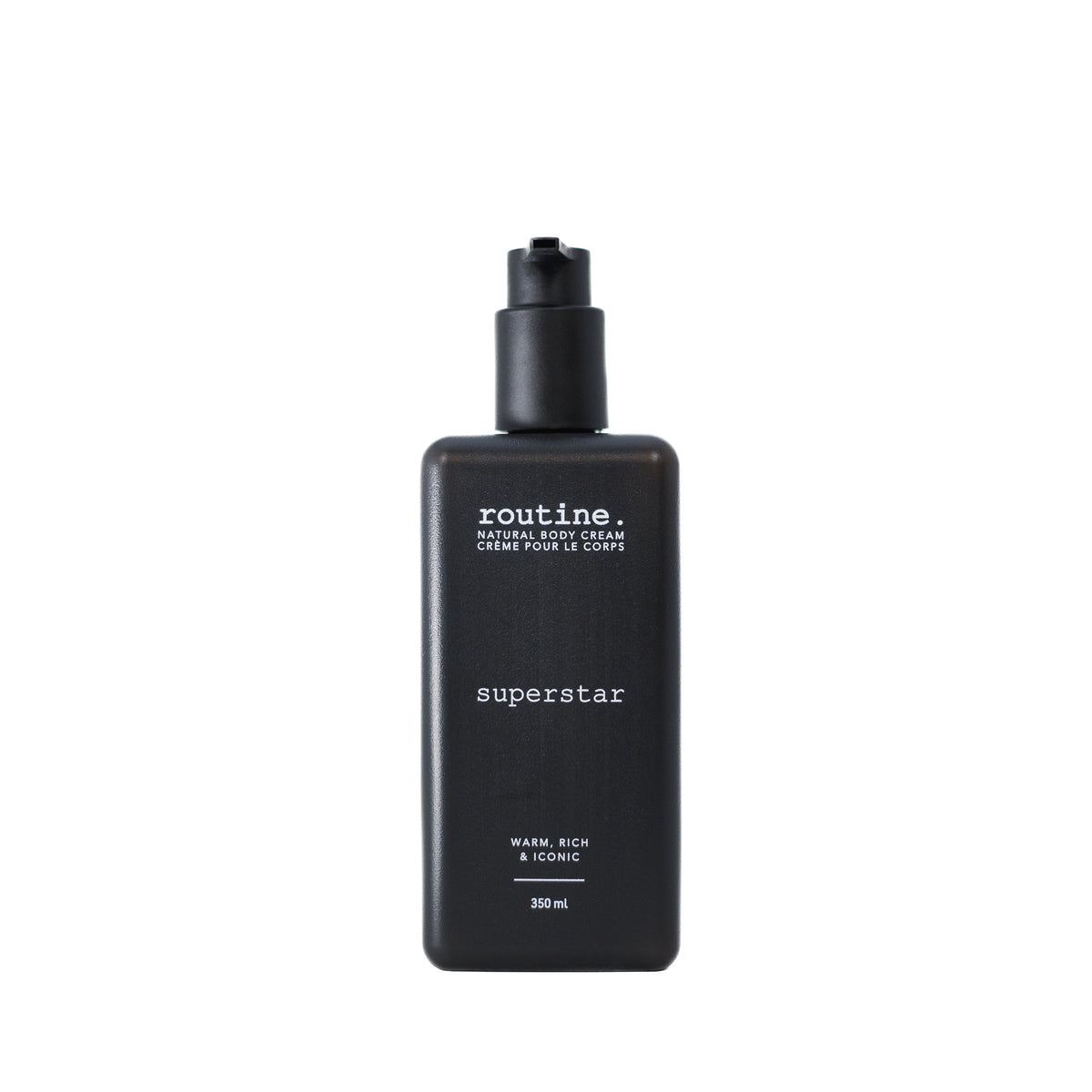 Routine Natural Body Cream with Shea Butter and Cranberry Seed Oil, Botanical Scented Moisturizer, 8 Signature Scents, 350ml - Superstar