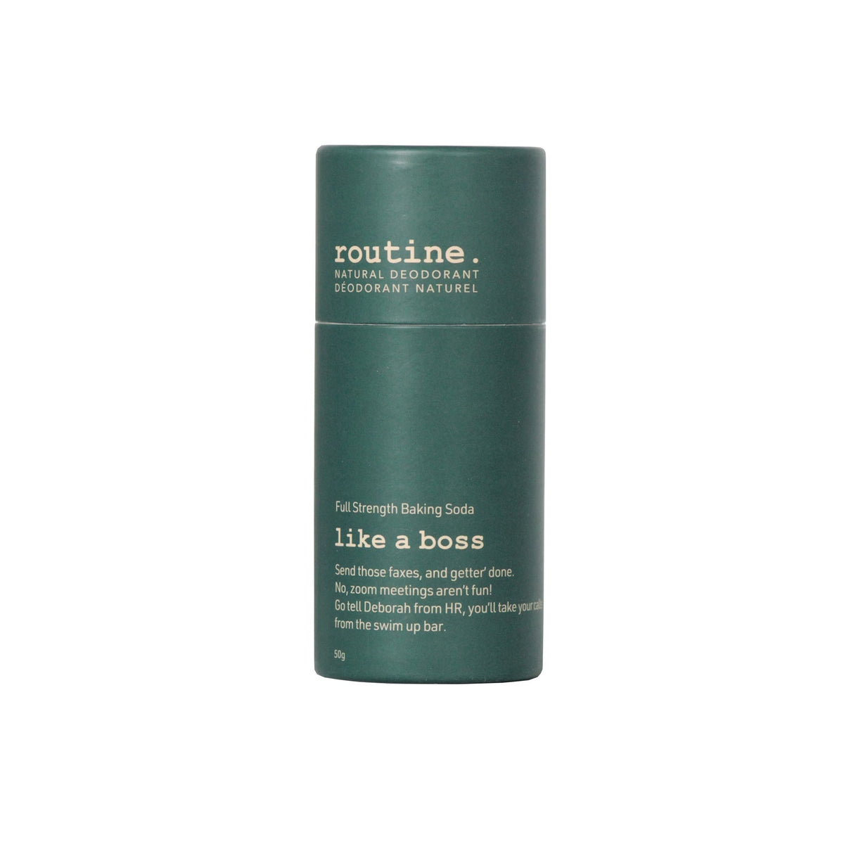 Routine Natural Deodorant Stick, Soft-Glide Cream Stick in 19 Signature Scents, Classic or Baking Soda Free, 50g - Like a Boss