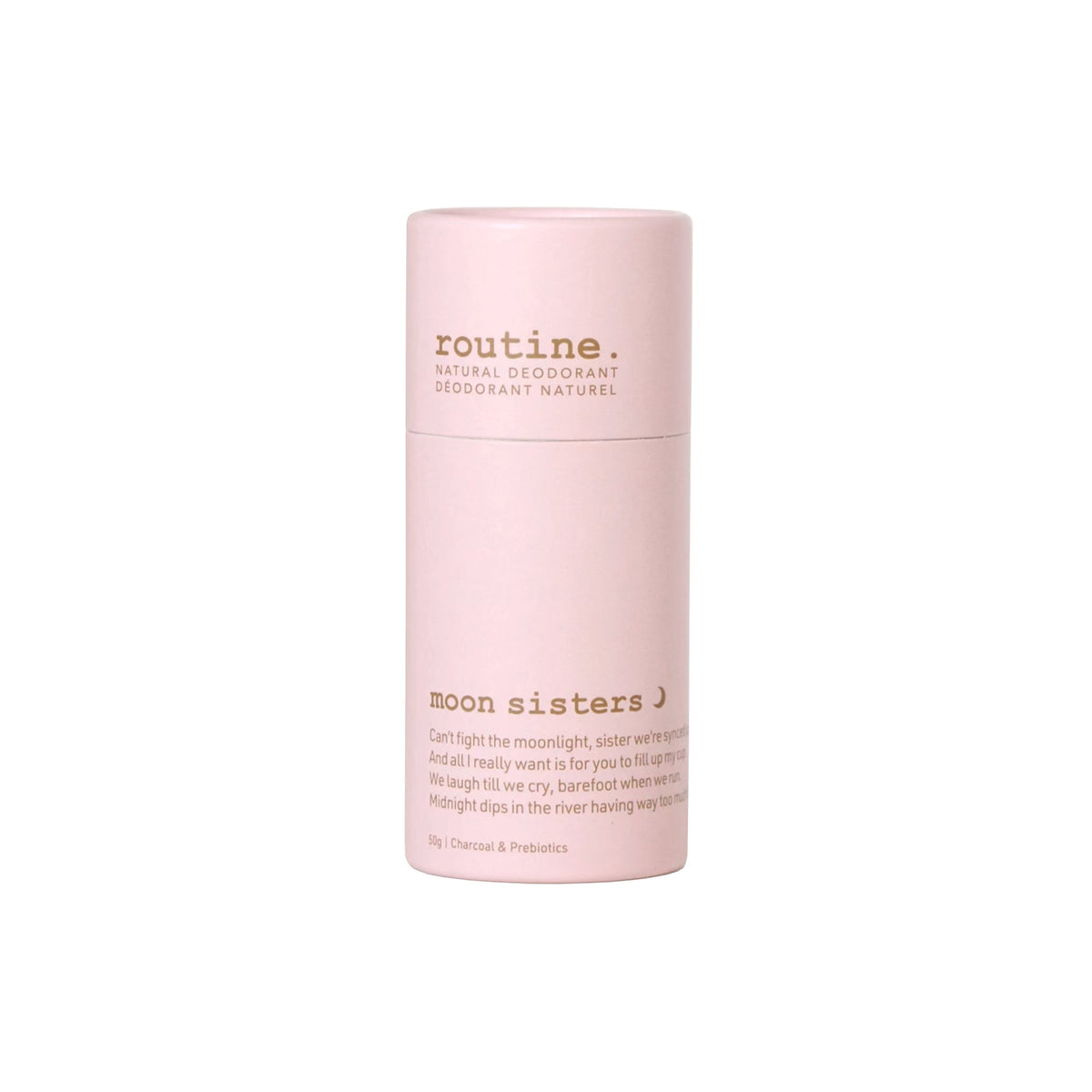Routine Natural Deodorant Stick, Soft-Glide Cream Stick in 19 Signature Scents, Classic or Baking Soda Free, 50g - Moon Sisters