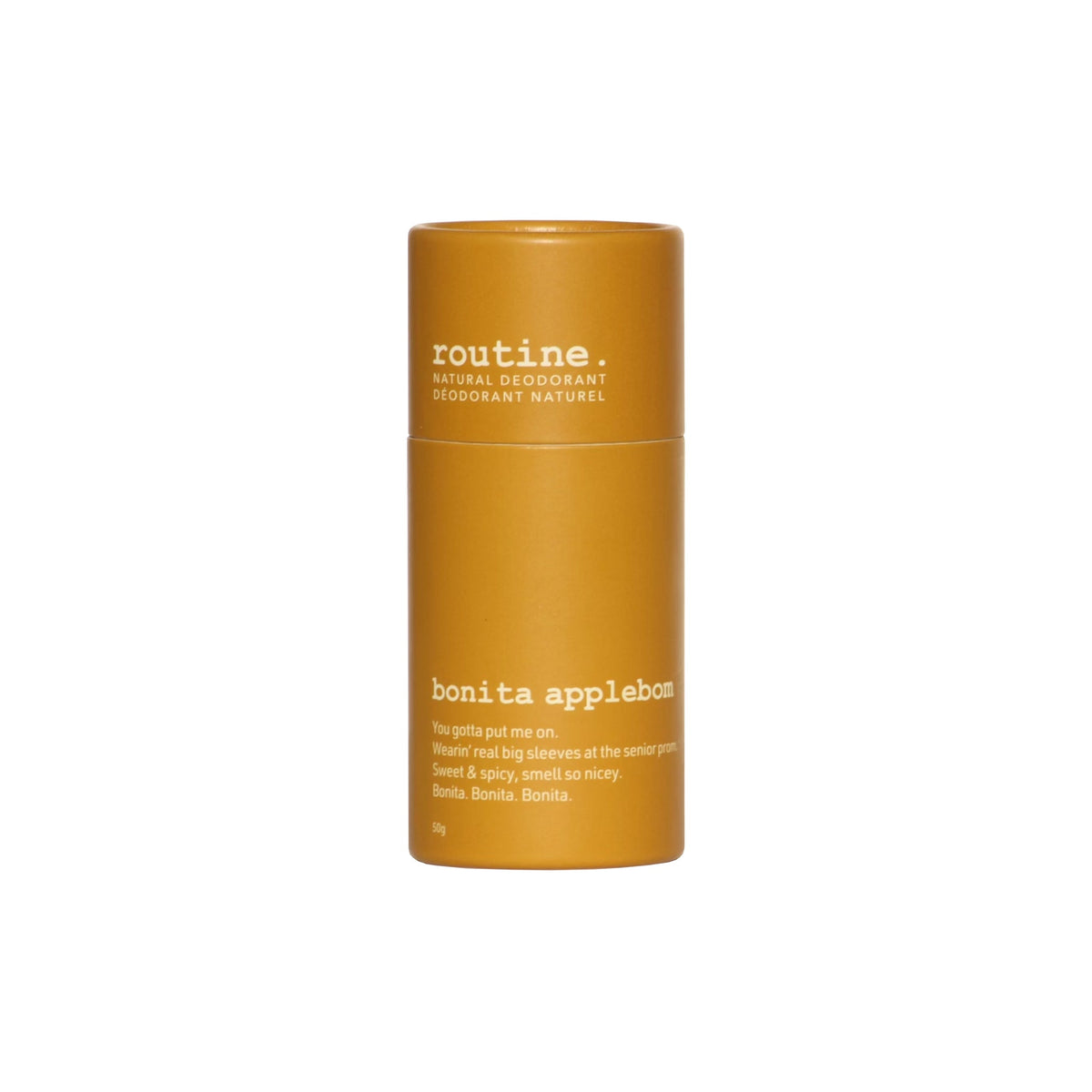 Routine Natural Deodorant Stick, Soft-Glide Cream Stick in 19 Signature Scents, Classic or Baking Soda Free, 50g - Bonita Applebom