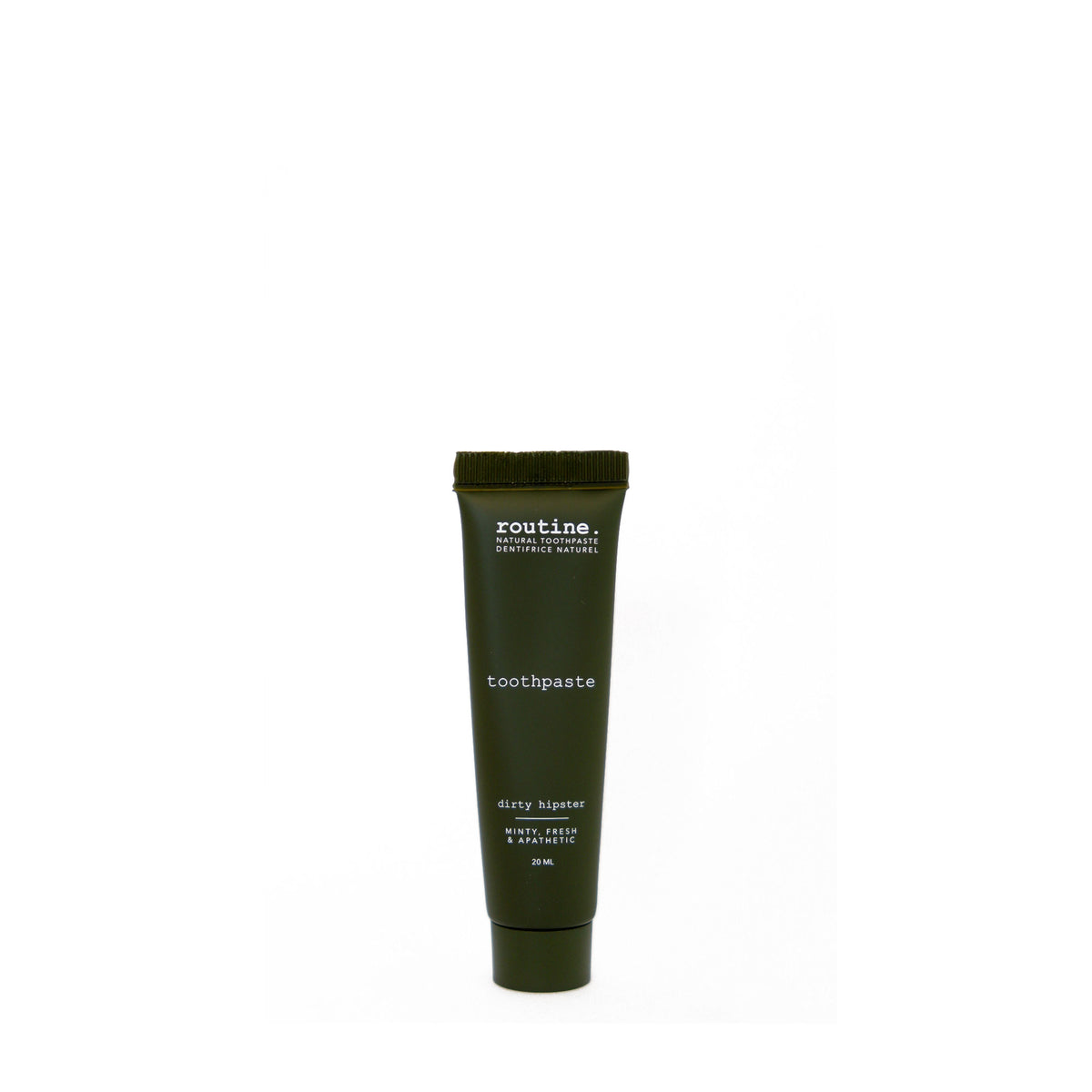 Routine Natural Toothpaste with Hydroxyapatite and Xylitol, Fluoride-Free, Cinnamon or Mint, 120ml or 20ml Mini - Dirty Hipster Mint – 20ml Mini