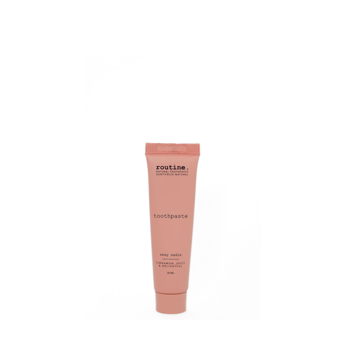 Routine Natural Toothpaste with Hydroxyapatite and Xylitol, Fluoride-Free, Cinnamon or Mint, 120ml or 20ml Mini - Sexy Sadie Cinnamon – 20ml Mini
