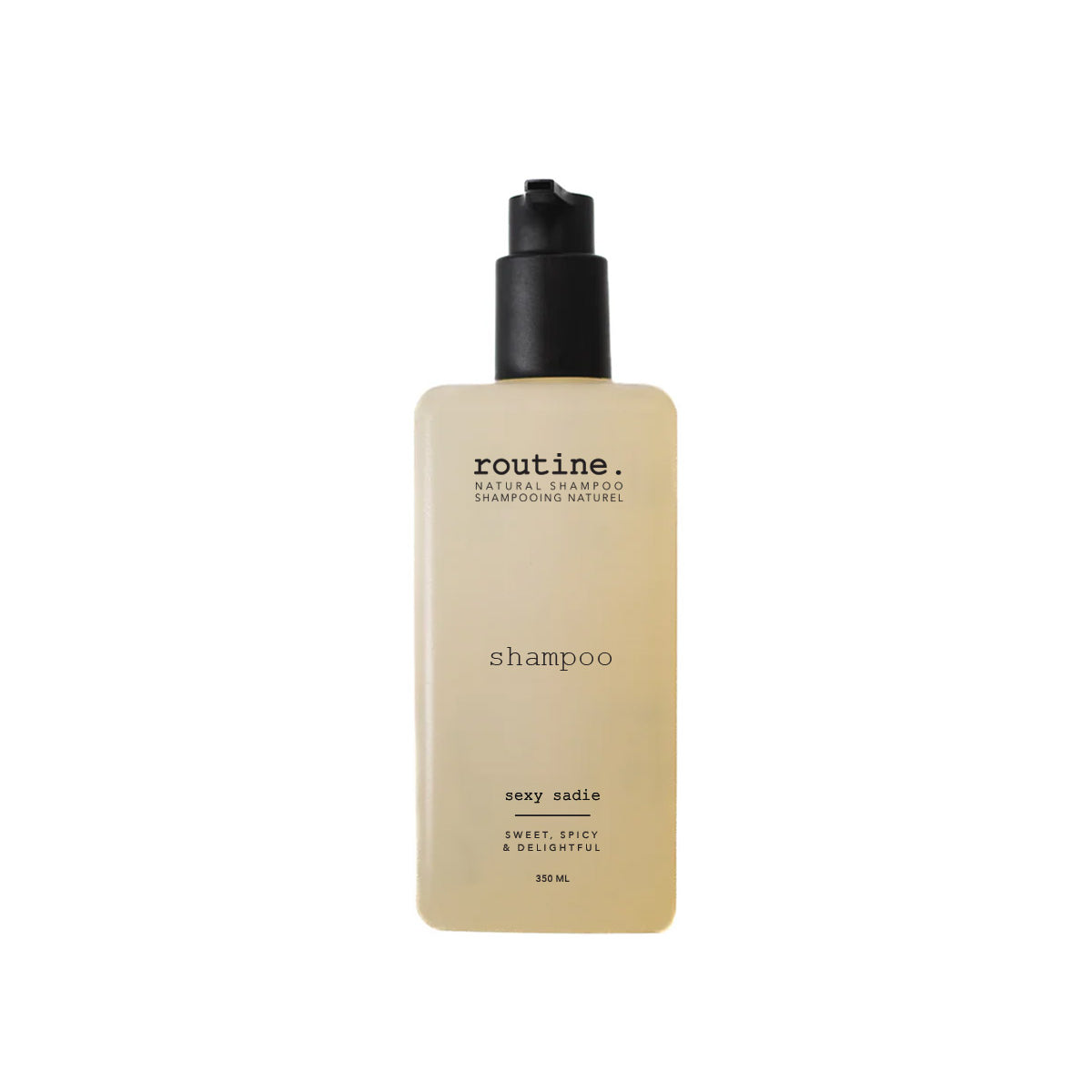 Routine Natural Shampoo with Quinoa and Baobab Proteins, Botanical Scents, Colour-Safe, SLS-Free, Vegan, 350ml - Sexy Sadie
