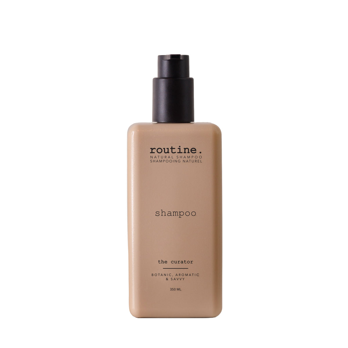 Routine Natural Shampoo with Quinoa and Baobab Proteins, Botanical Scents, Colour-Safe, SLS-Free, Vegan, 350ml - The Curator