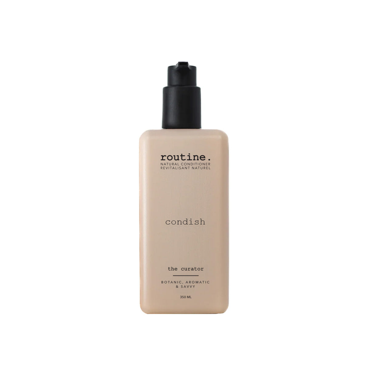 Routine Natural Conditioner with Castor Oil and Quinoa, Detangling Botanical Conditioner, Colour-Safe, Vegan, 350ml - The Curator
