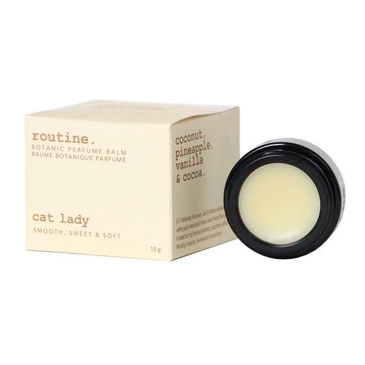 Routine Botanic Perfume Balm, Alcohol-Free Solid Perfume with Cocoa Butter and Beeswax, 6 Signature Scents, 15g - Cat Lady