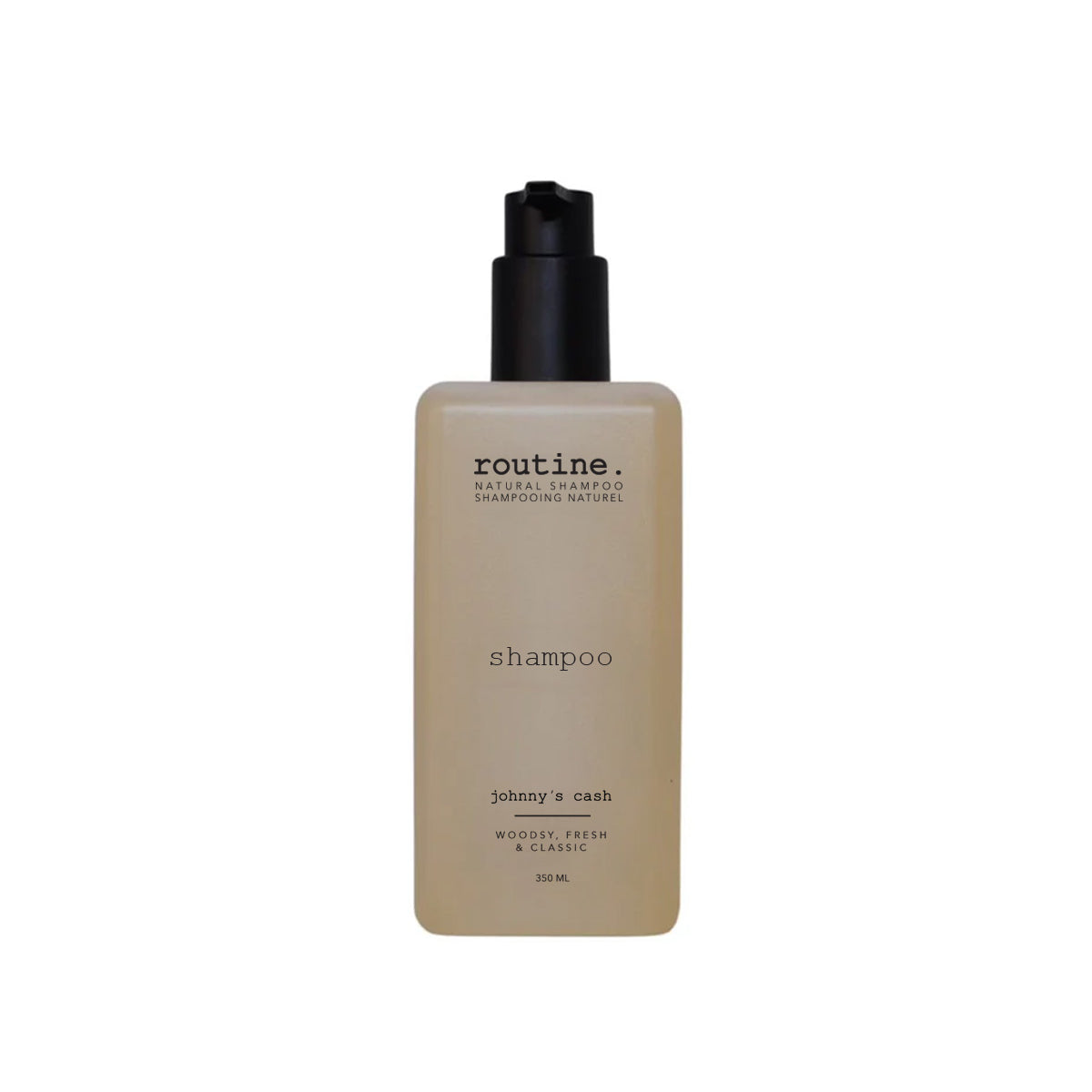 Routine Natural Shampoo with Quinoa and Baobab Proteins, Botanical Scents, Colour-Safe, SLS-Free, Vegan, 350ml - Johnny's Cash