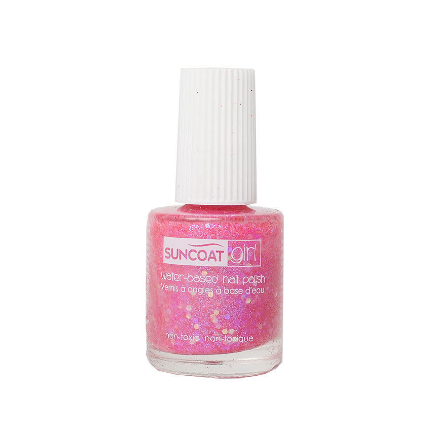 Suncoat Kids Water-Based Peelable Nail Polish, Peel-Off, Odourless, No Remover Needed, Ages 3+, 9ml, 31 Colours - Twinkled Purple